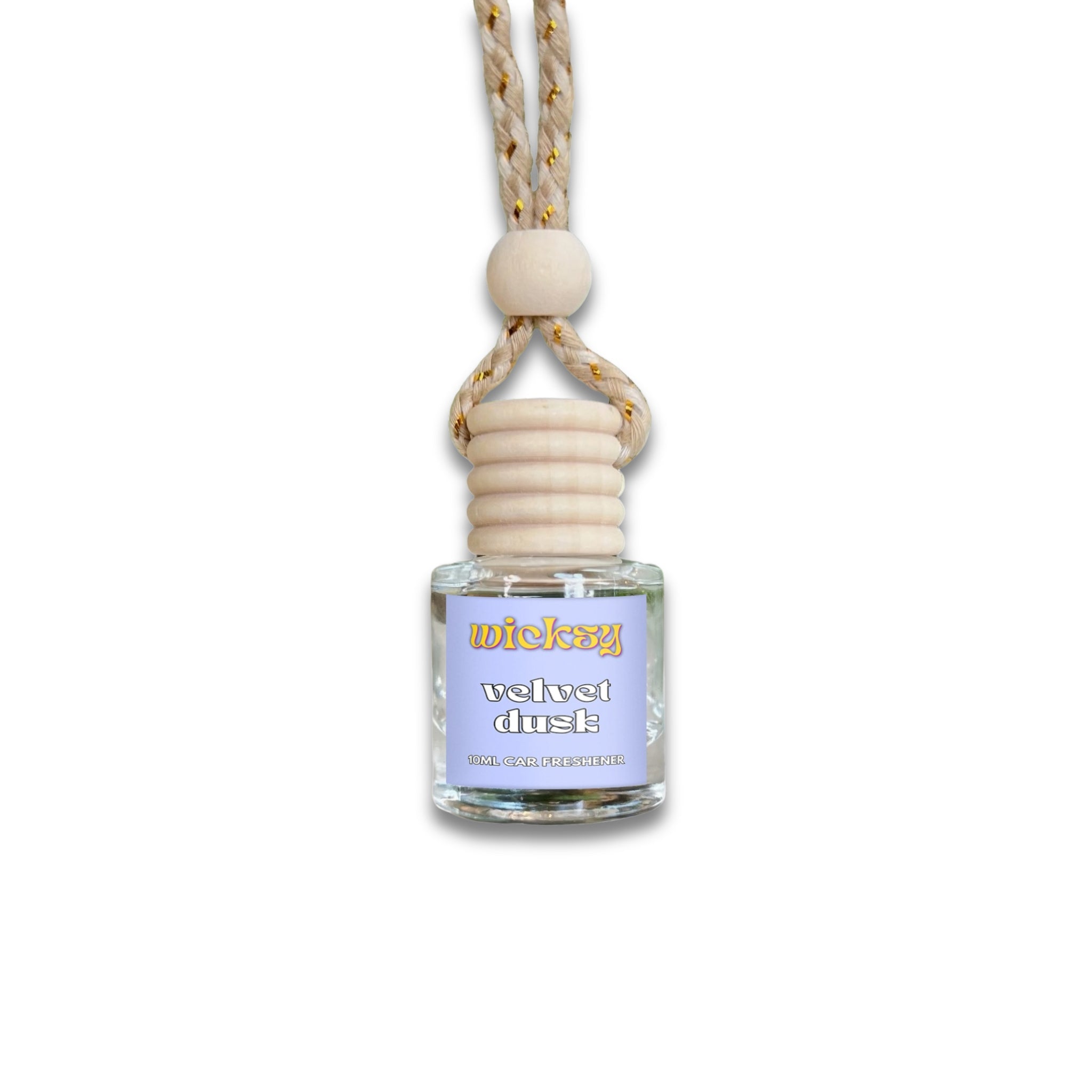 Wicksy 10ml Car Freshener | 60+ Scents | Refillable, Plant-Based, 3–4 Week Fragrance