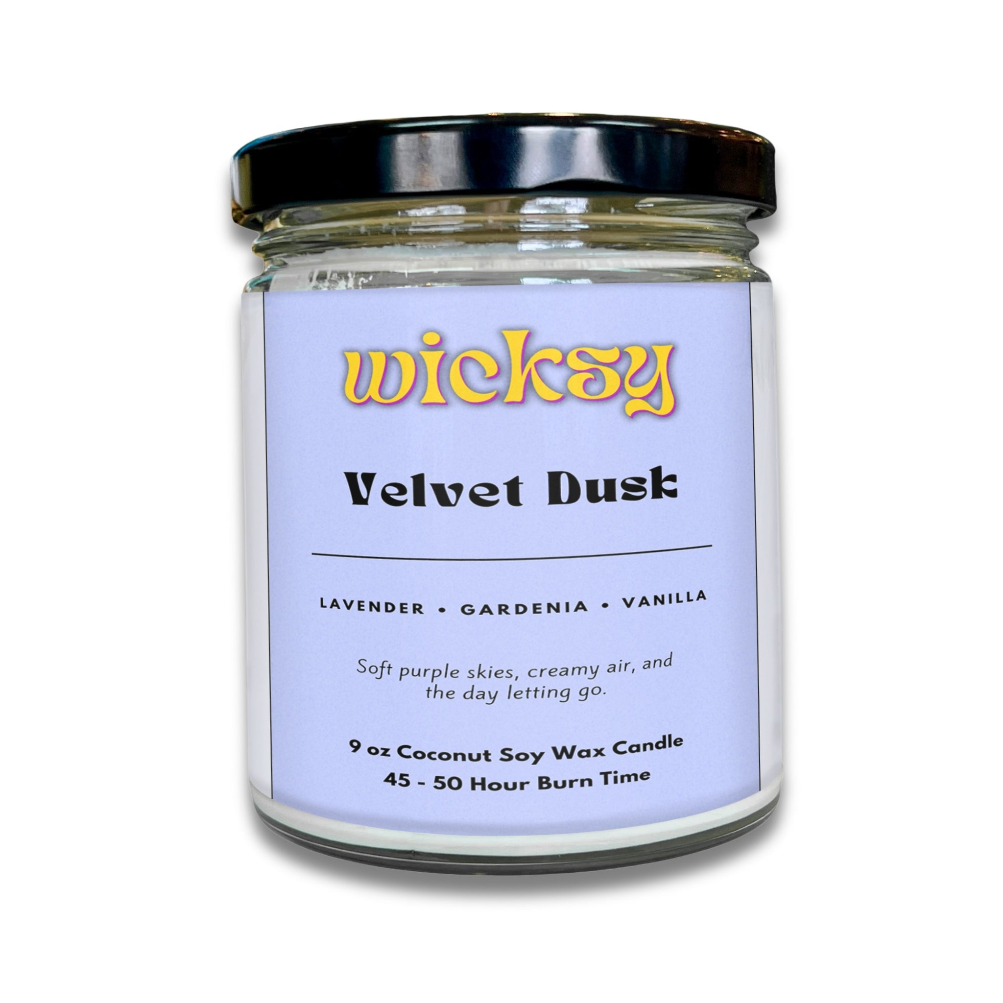 Wicksy 9oz Single Wick Candle | Spotify Playlist + Wildflower Seed Kit Included