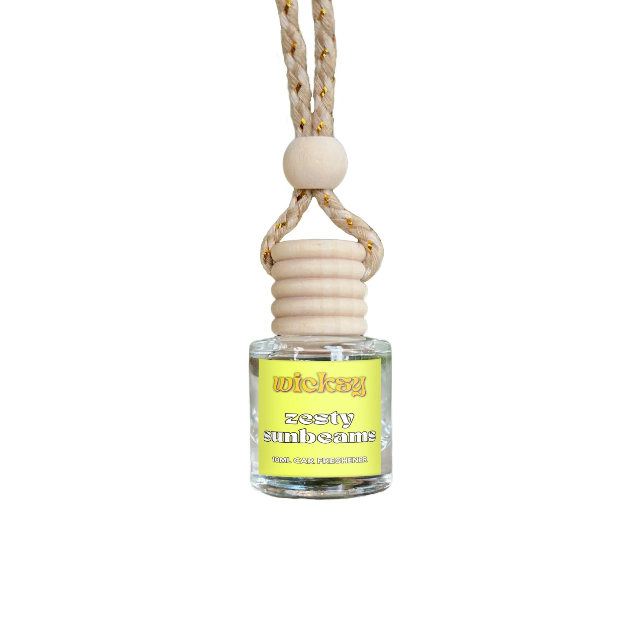 Wicksy 10ml Car Freshener | 60+ Scents | Refillable, Plant-Based, 3–4 Week Fragrance