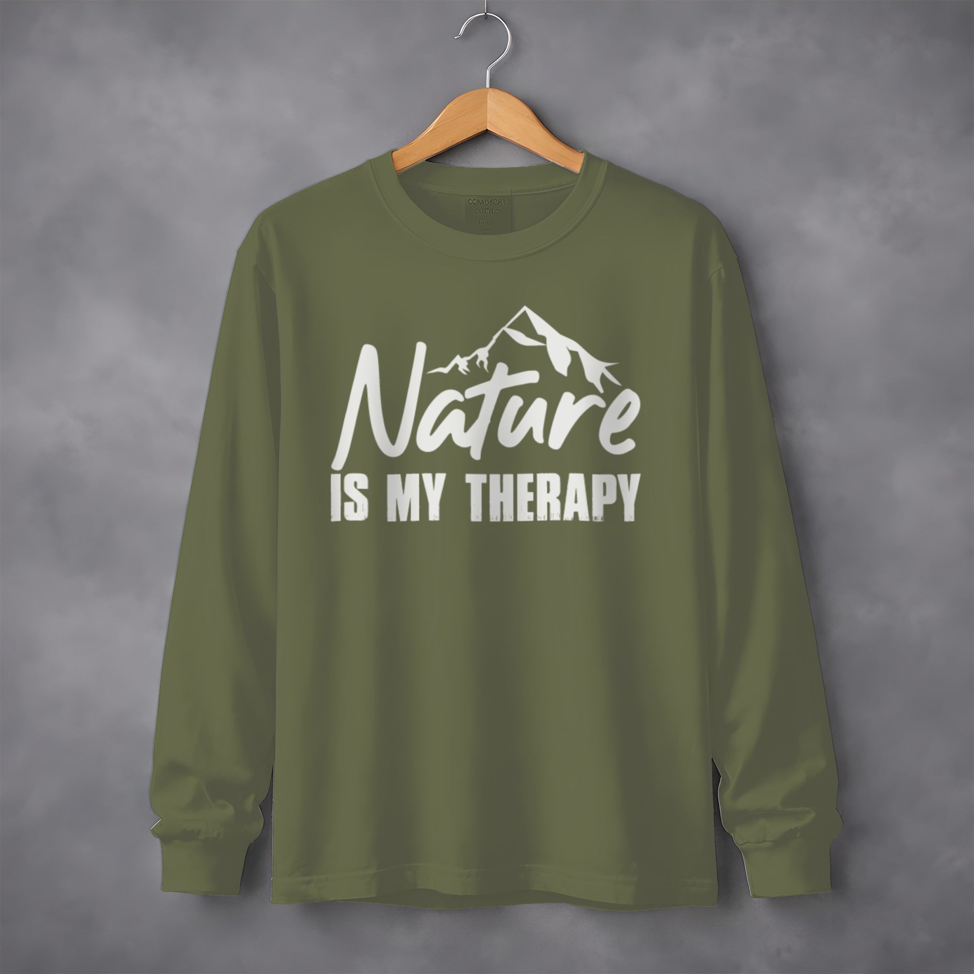 Nature Is My Therapy Mountain Graphic Sweatshirt