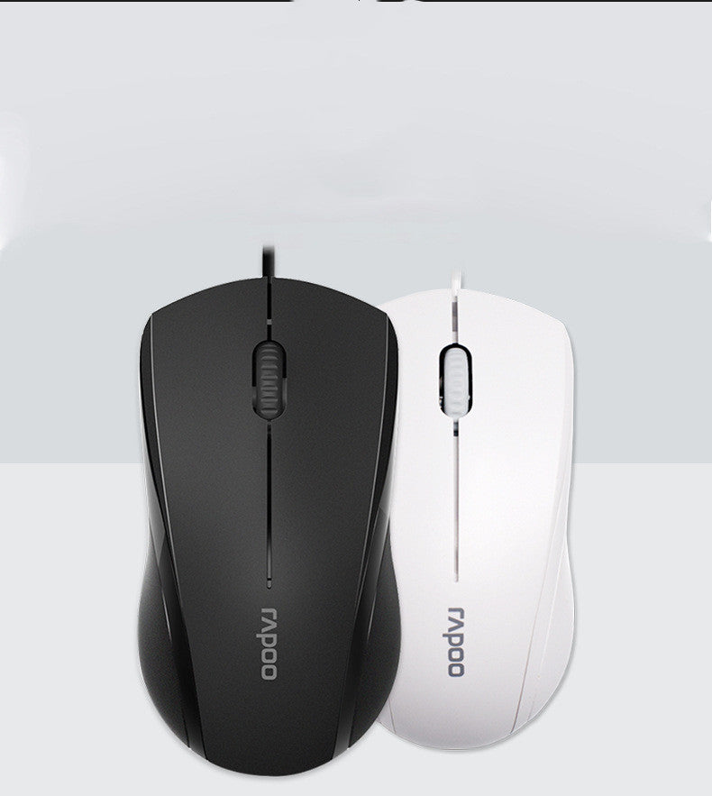 Ergonomic Wired USB Optical Mouse | 1000 DPI Desktop Mouse for Office & Home