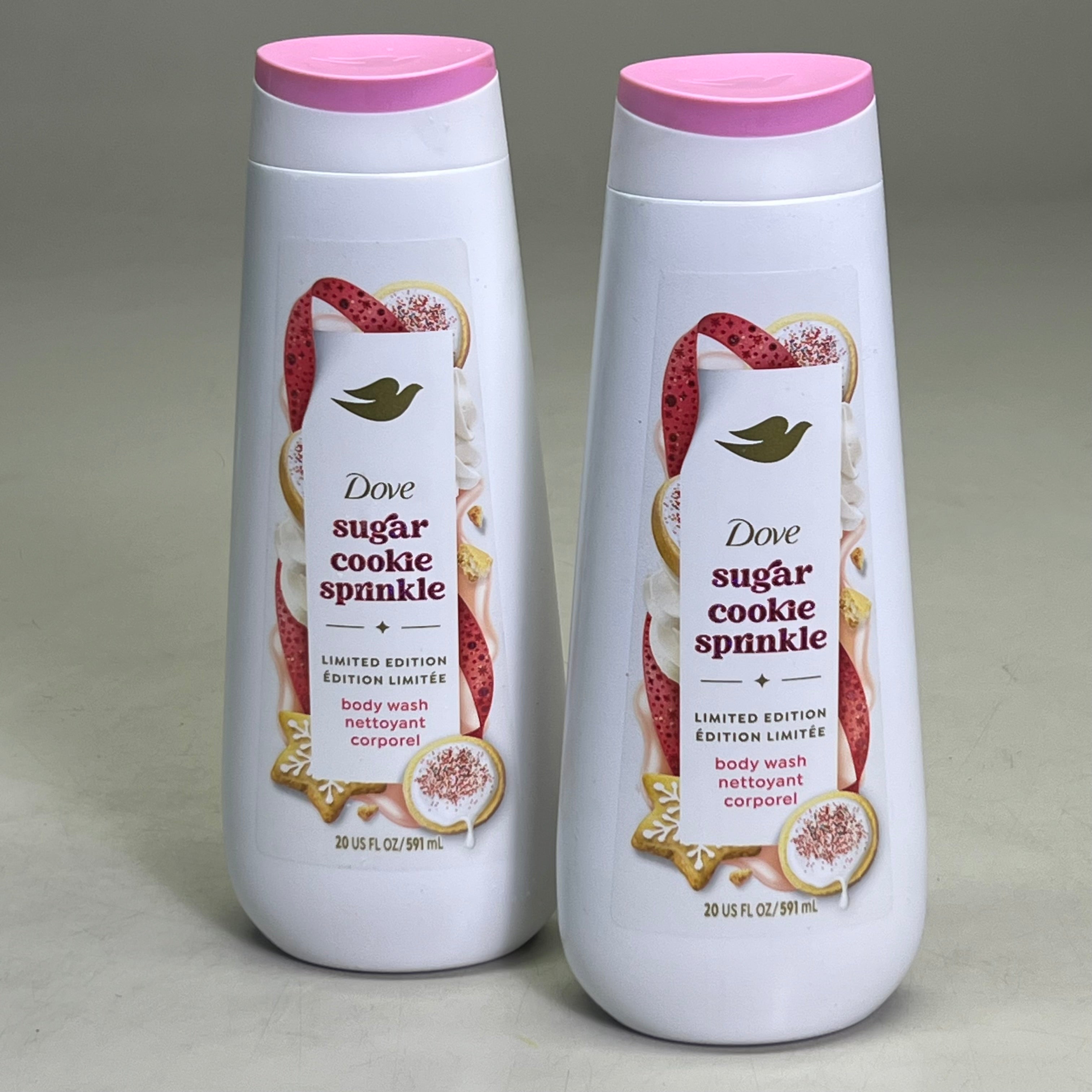 Dove Sugar Cookie Sprinkle Body Wash | Limited Edition 2-Pack | 20 fl oz Each