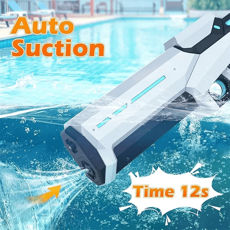 Electric Rechargeable Water Gun – High-Pressure Auto-Suction Blaster for Kids & Adults