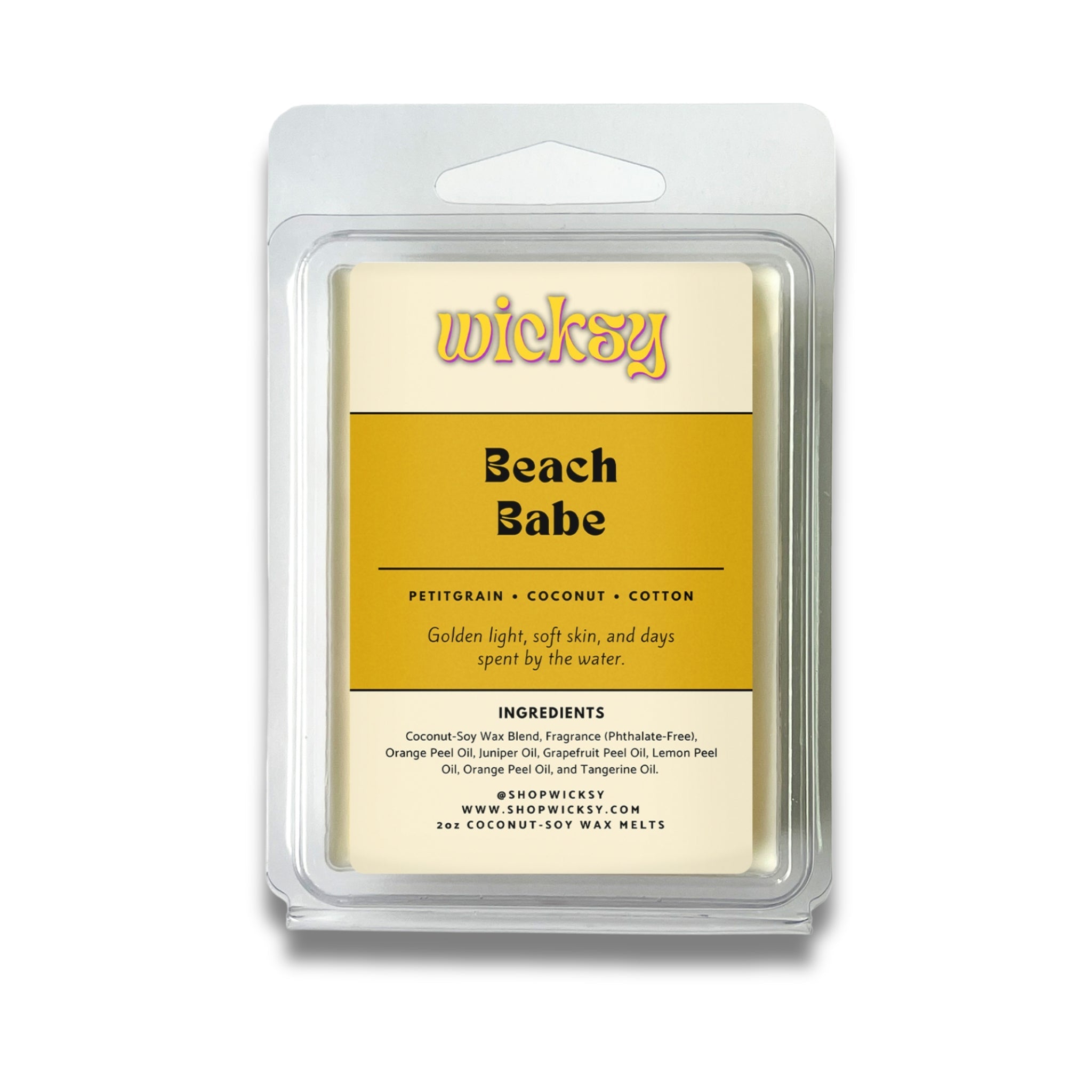 Wicksy 2oz Wax Melts | 60+ Scents | Flame-Free Coconut-Soy, Clean Fragrance