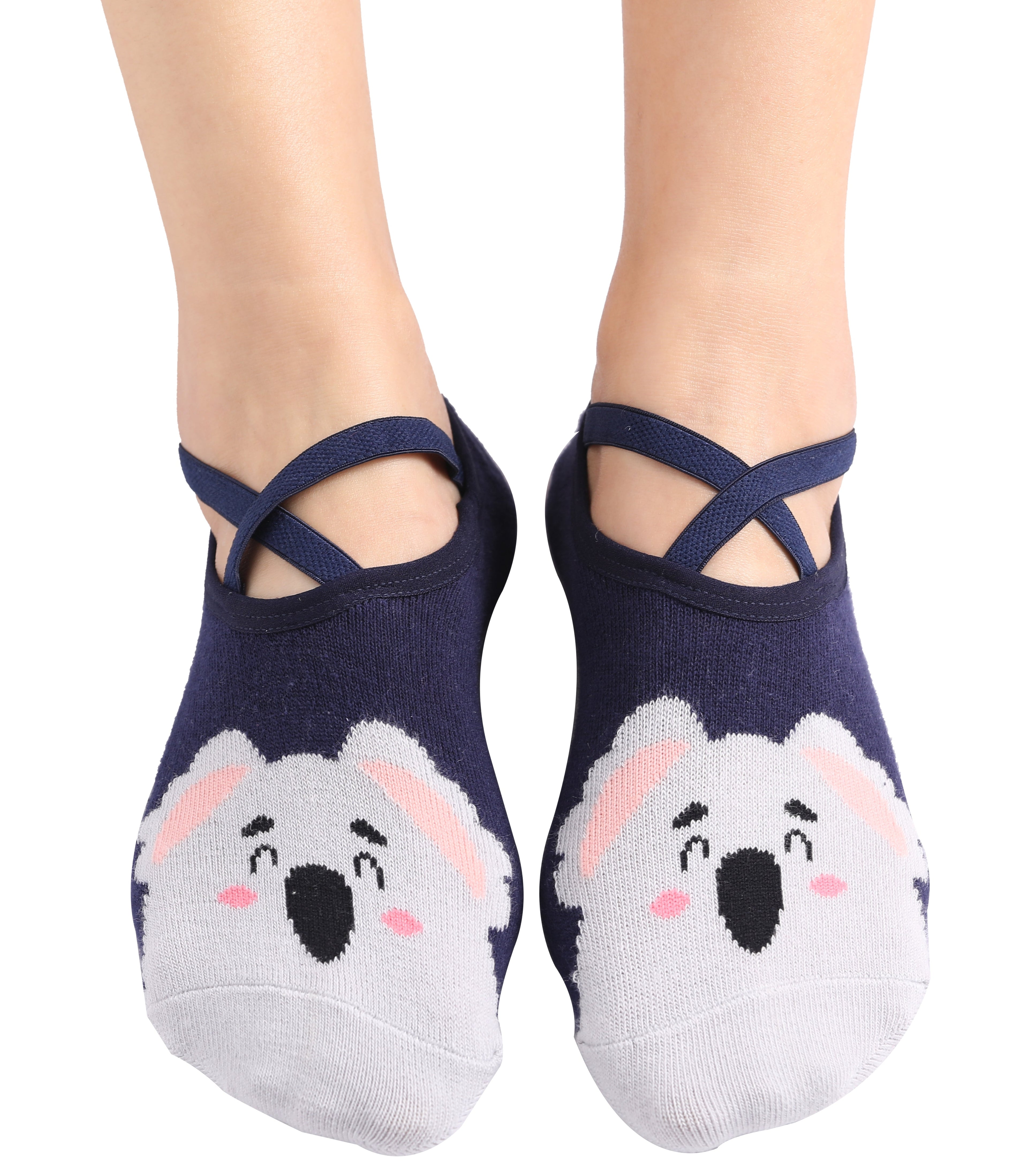 Rutschfeste Yoga- & Grip-Socken – Zehenfreies Anti-Rutsch-Design
