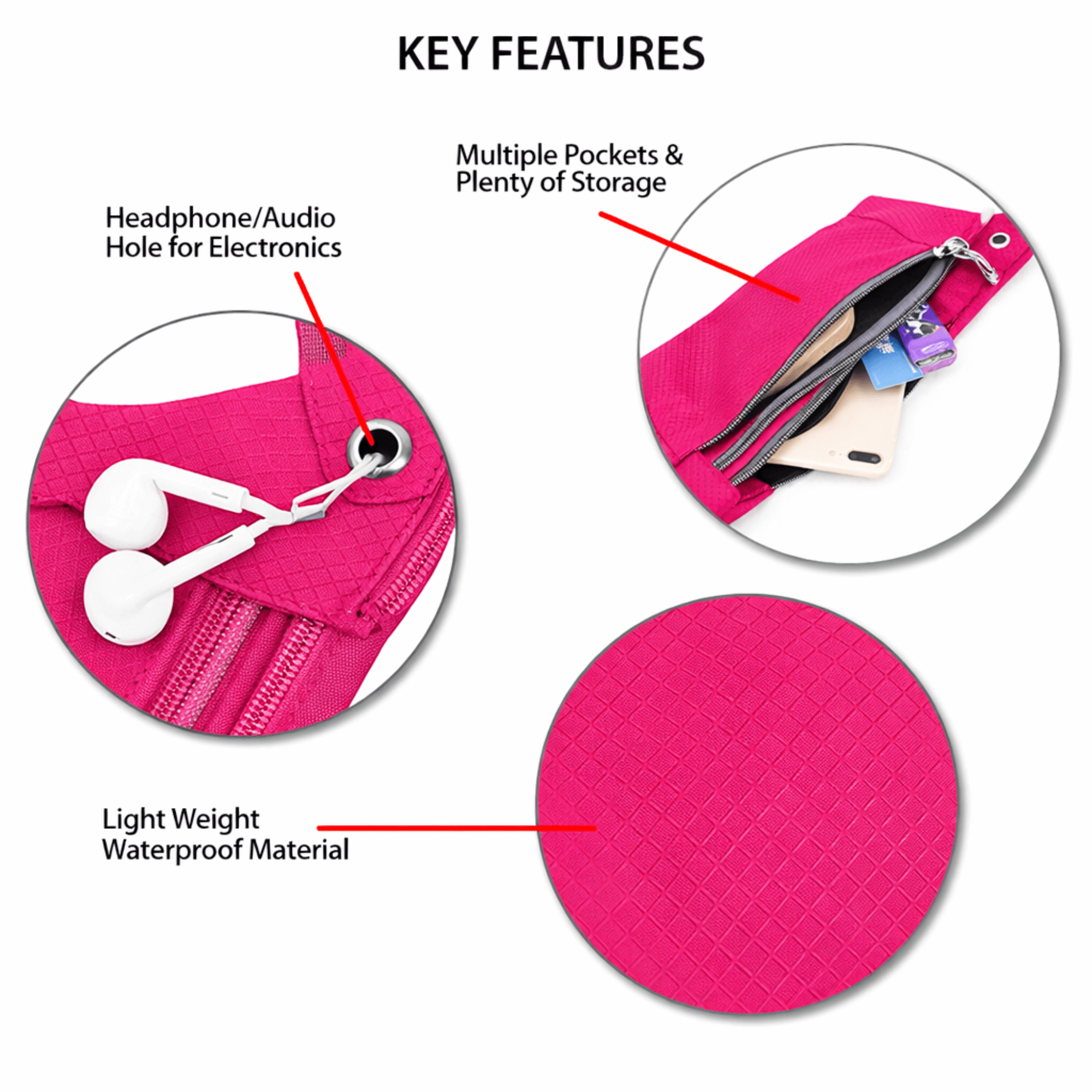 Fitness Waterproof Fanny Pack for Running & Travel