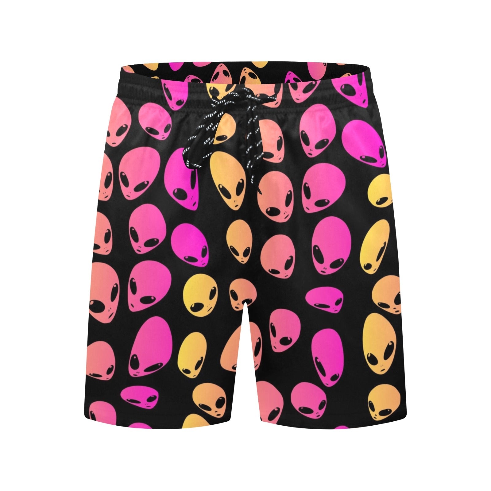 Men's Strawberry Lemonade Alien Ombré Swim Shorts – Bold Festival Beach Style