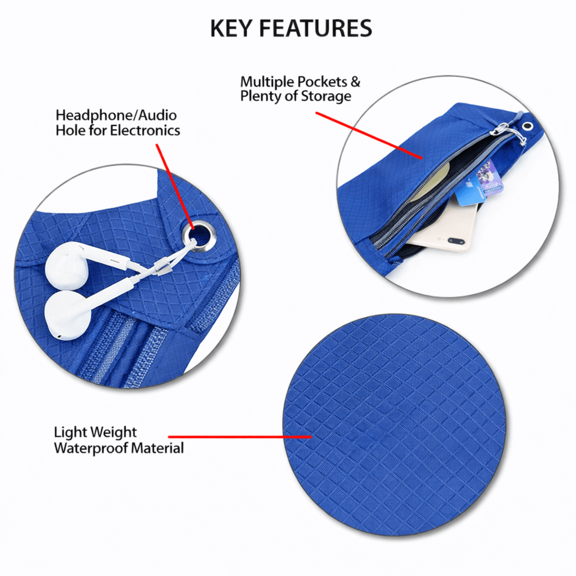 Fitness Waterproof Fanny Pack for Running & Travel