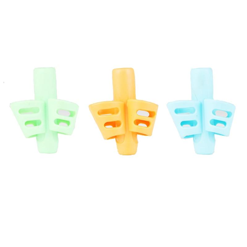 Silicone Pencil Grips for Kids | 3-Pack Writing Correction Tool for Children & Adults
