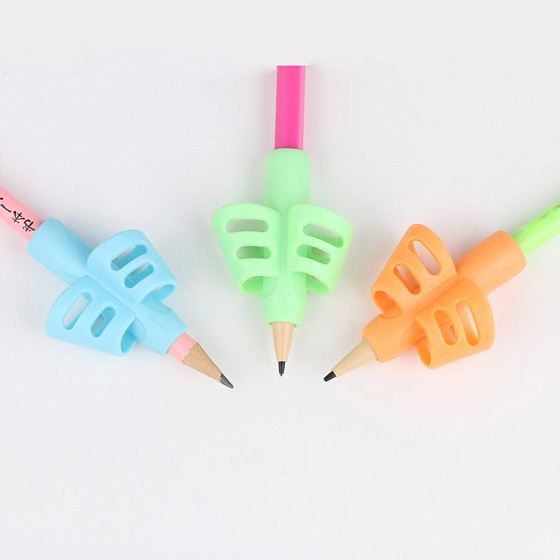 Silicone Pencil Grips for Kids | 3-Pack Writing Correction Tool for Children & Adults