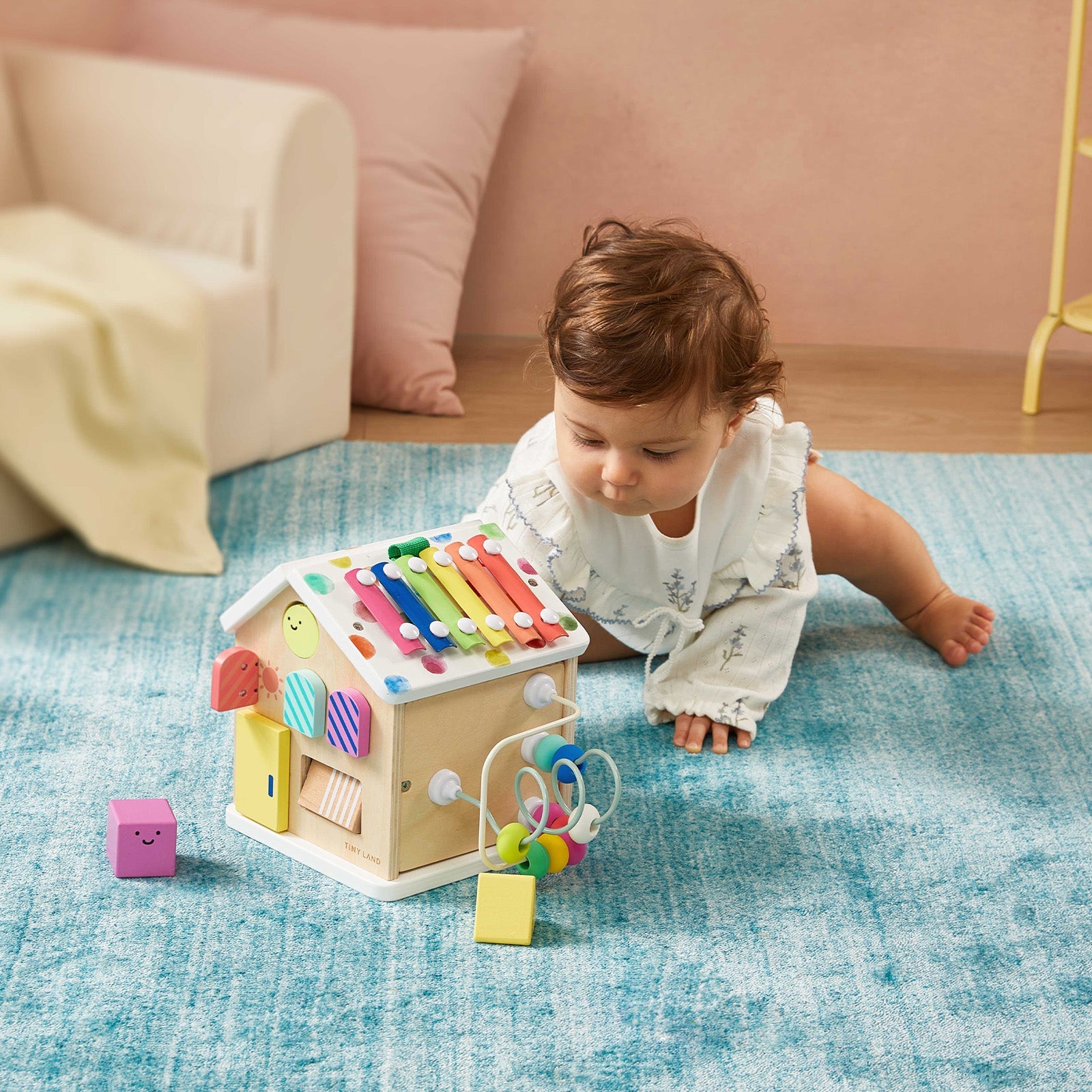 Montessori Activity Cube for Babies & Toddlers – 6-Sided Sensory Learning Toy