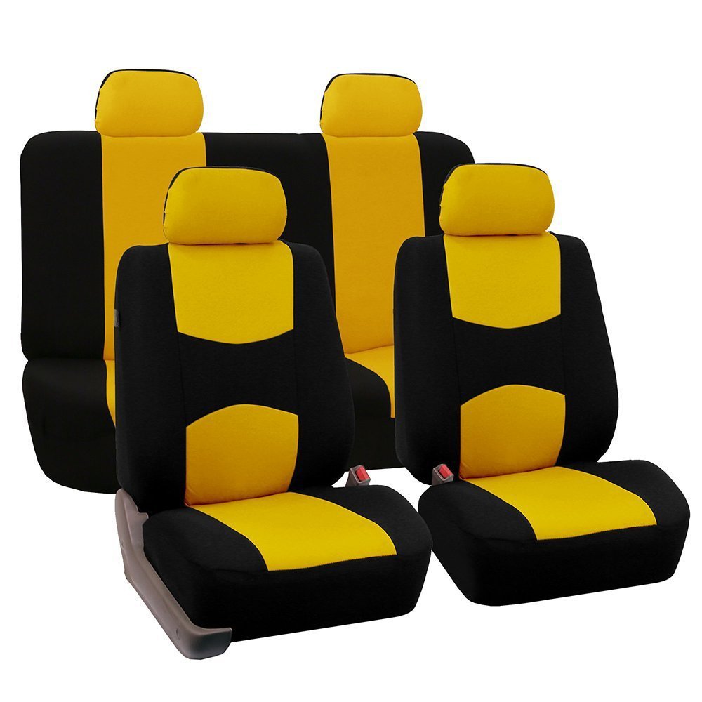 Universal Car Seat Covers Full Set | Bird's Eye Fabric | 8 Colors | 4-Seat