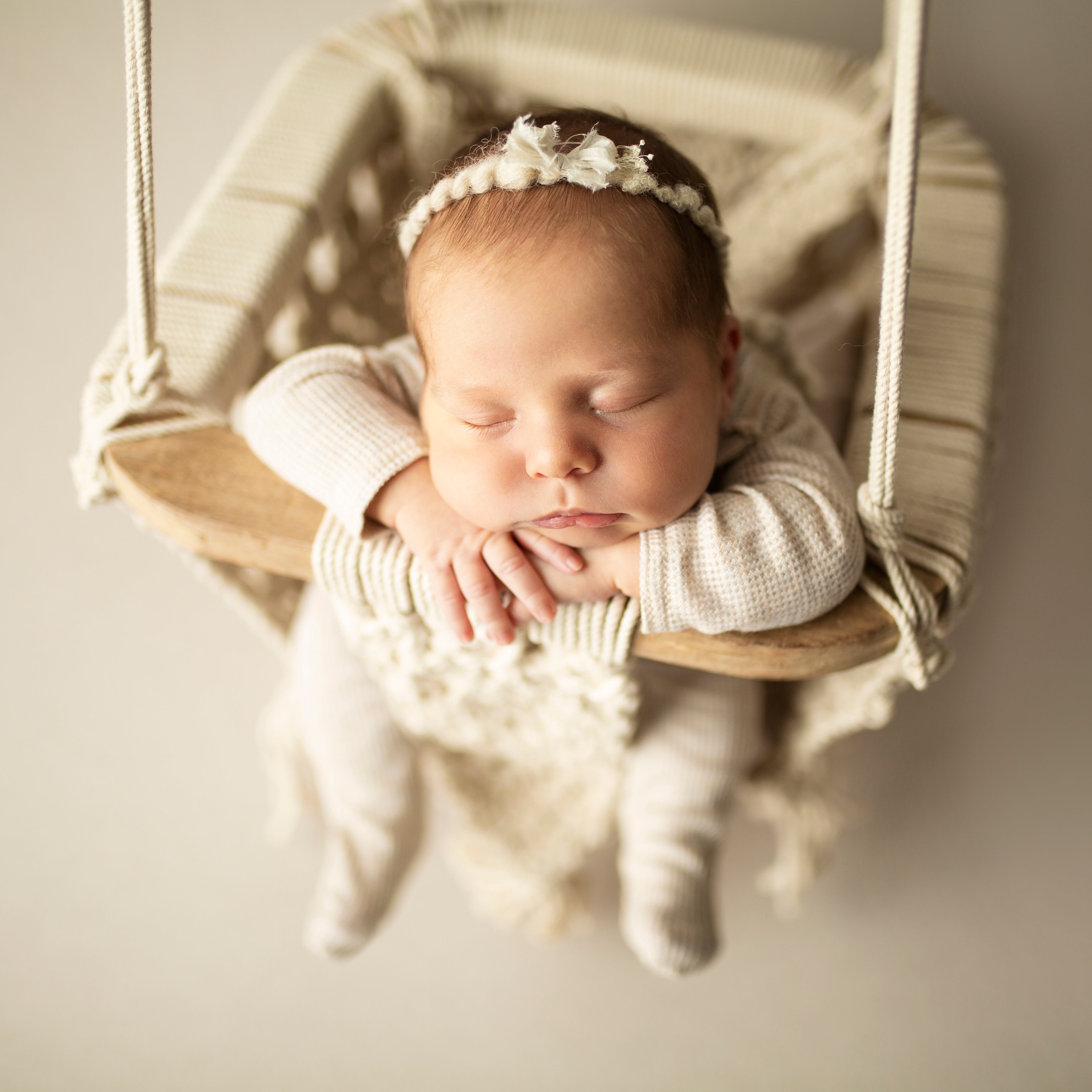 Macrame Baby Swing + Love Dad Bodysuit Bundle – Organic Cotton Gift Set