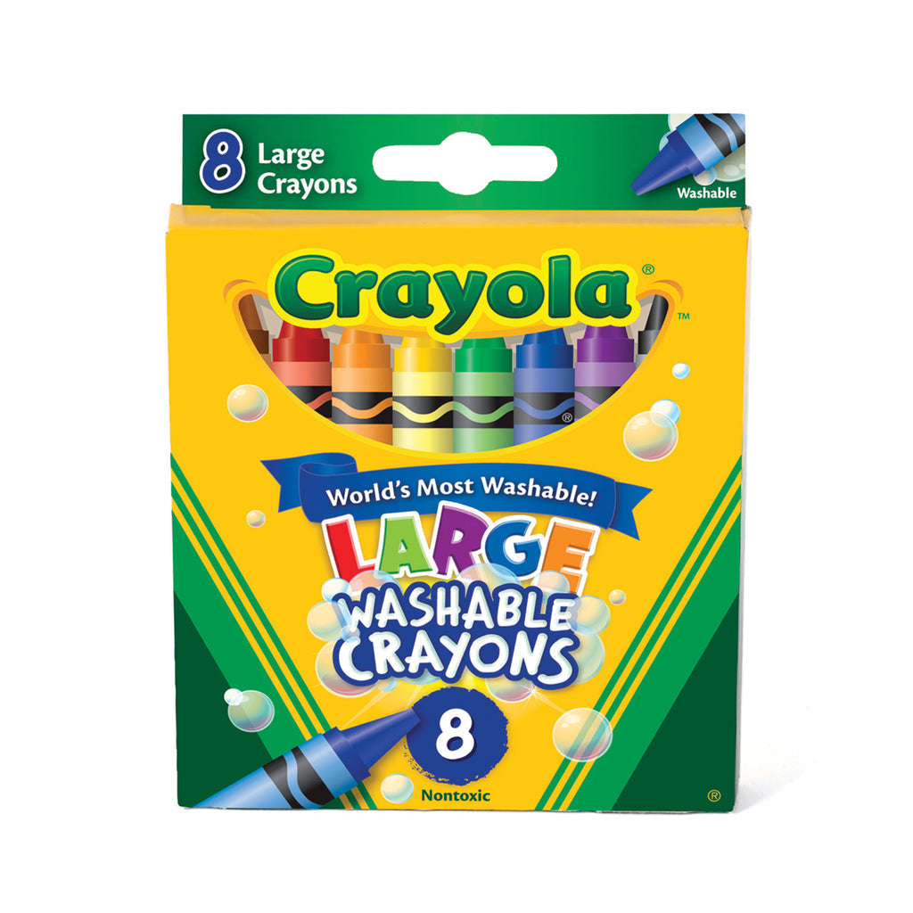 Crayola Ultra-Clean Washable Large Crayons – 8 Colors
