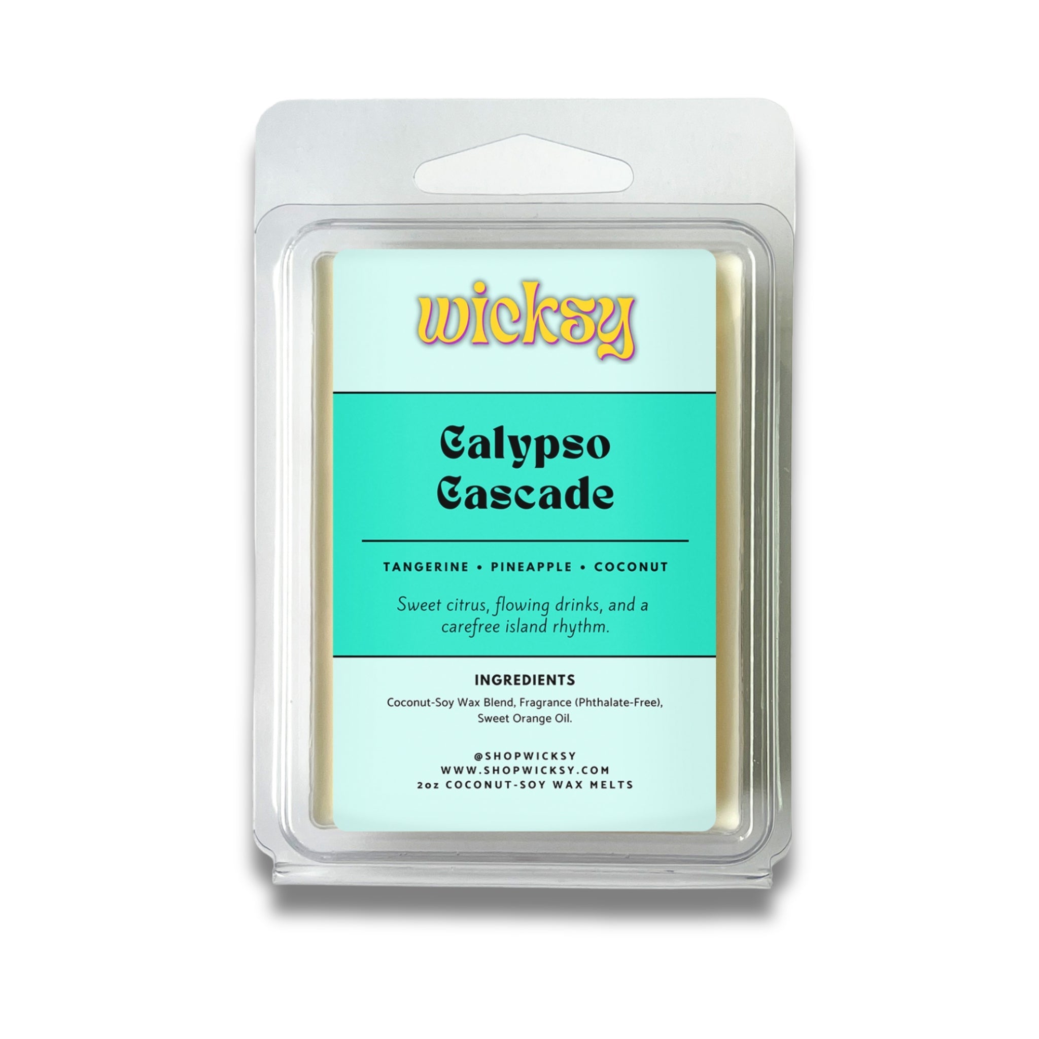 Wicksy 2oz Wax Melts | 60+ Scents | Flame-Free Coconut-Soy, Clean Fragrance
