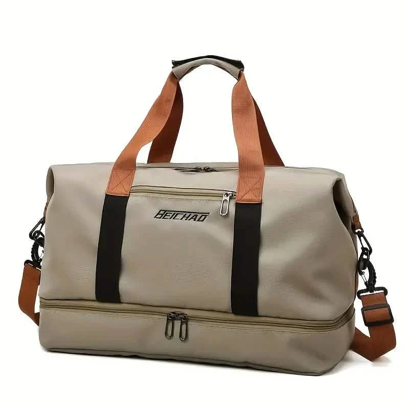 Large Duffel Bag with Shoe Compartment – Foldable & Lightweight