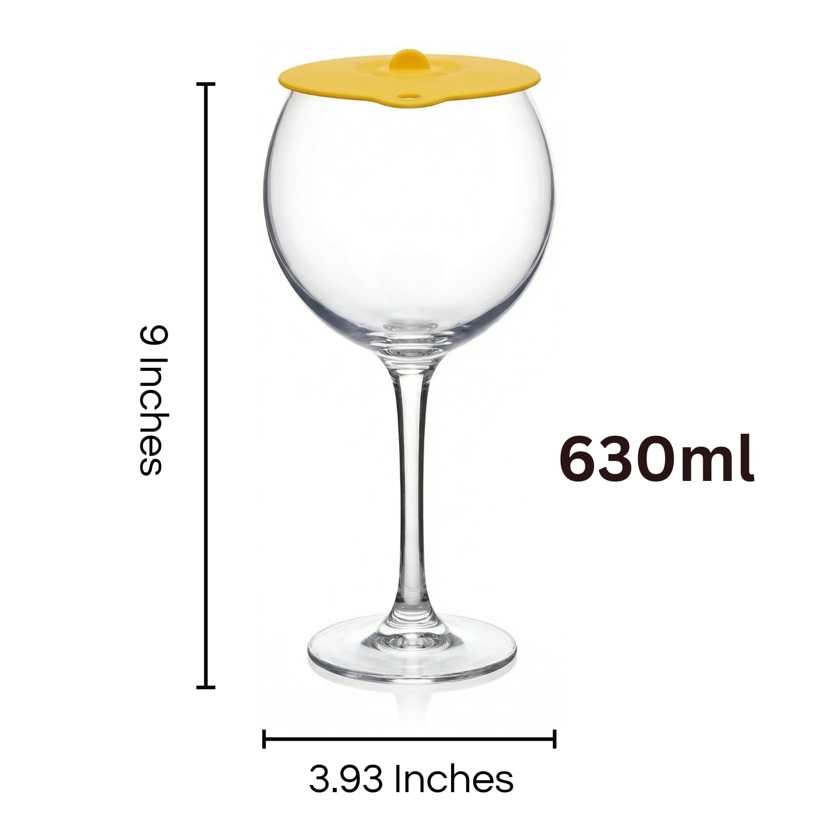 Floating Pool Wine Glasses with Lids | Set of 4, 21oz Acrylic Stemware