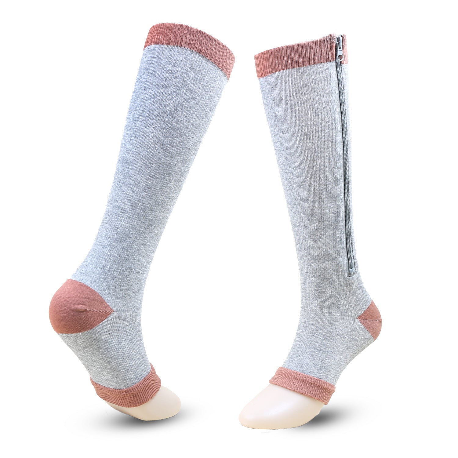 Graduated Compression Socks with Zipper – Medical-Grade Support for Performance & Recovery