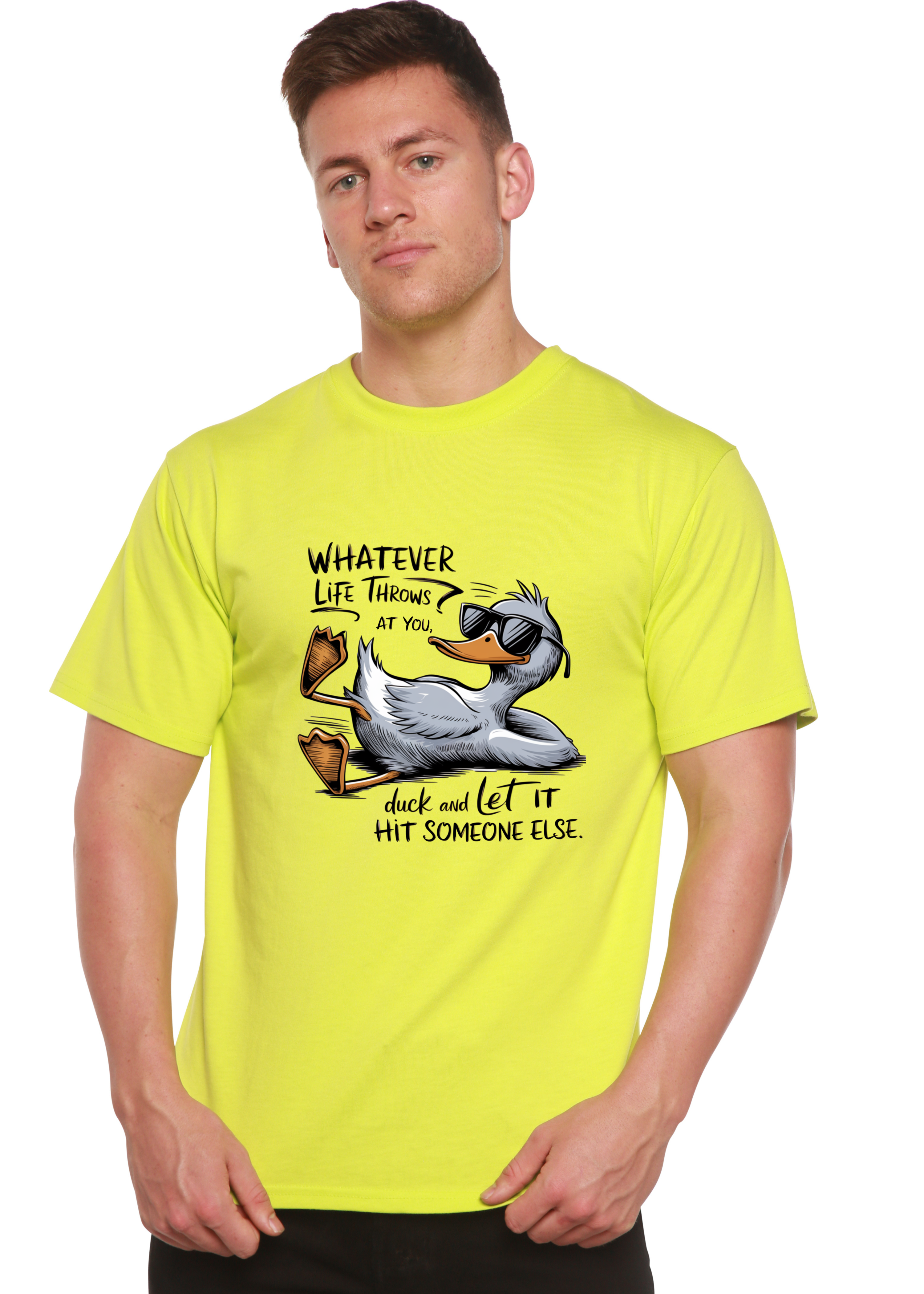 "Whatever Life Throws at You" Unisex Bamboo/Cotton Graphic Tee | 15 Colors | S–XXL