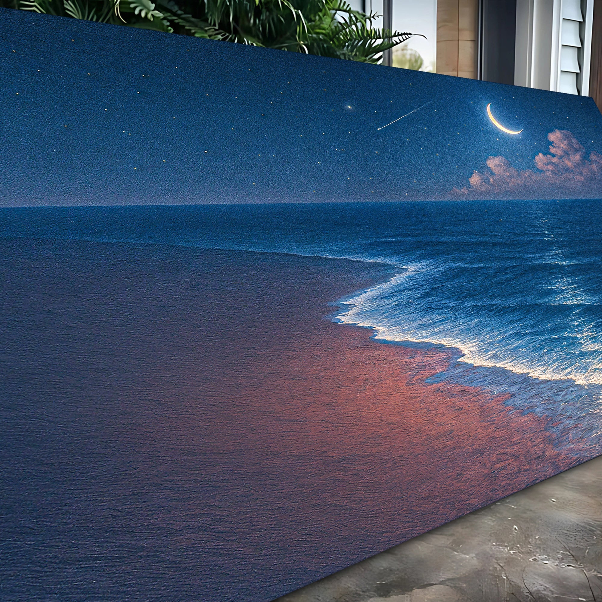 Beach Shoreline Coastal Canvas Wall Art | Handcrafted | 3 Sizes | Ready to Hang