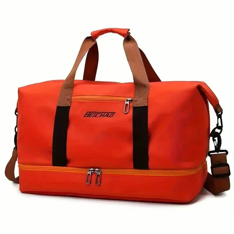 Large Duffel Bag with Shoe Compartment – Foldable & Lightweight
