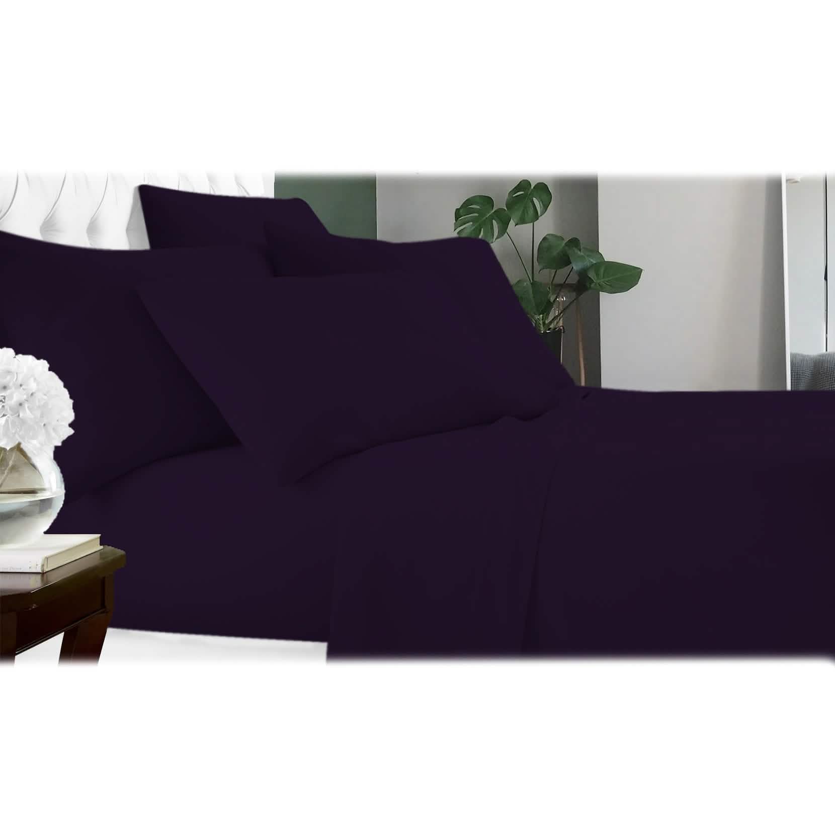 6-Piece Luxury Bamboo-Fiber Sheet Set | 60% Microfiber / 40% Bamboo | 17 Colors | Full, Queen, King