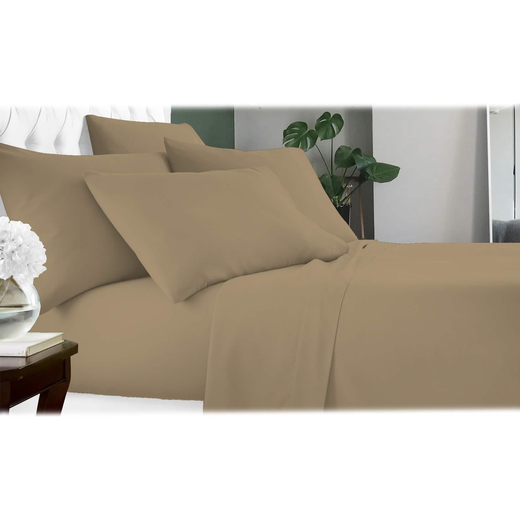 6-Piece Luxury Bamboo-Fiber Sheet Set | 60% Microfiber / 40% Bamboo | 17 Colors | Full, Queen, King