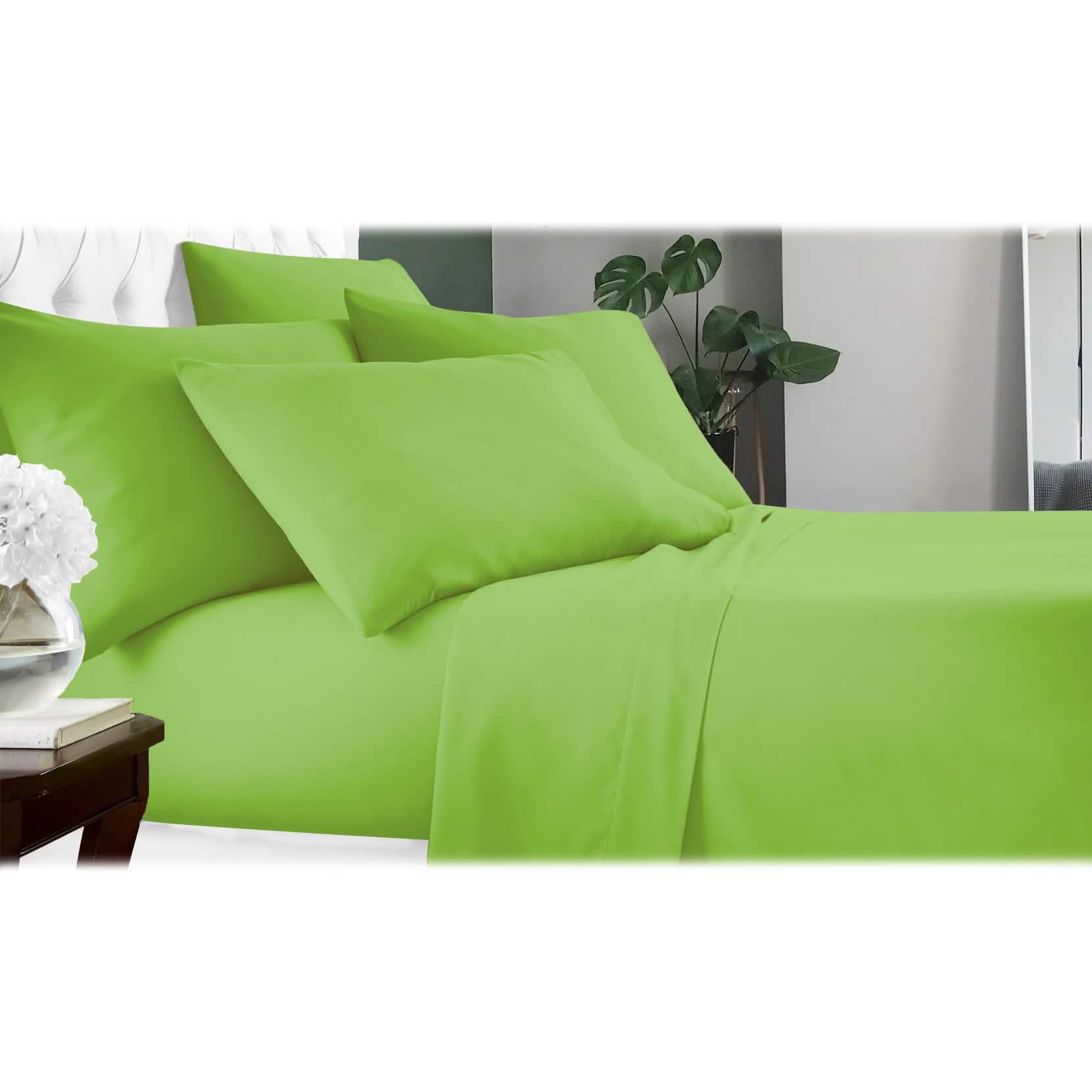 6-Piece Luxury Bamboo-Fiber Sheet Set | 60% Microfiber / 40% Bamboo | 17 Colors | Full, Queen, King