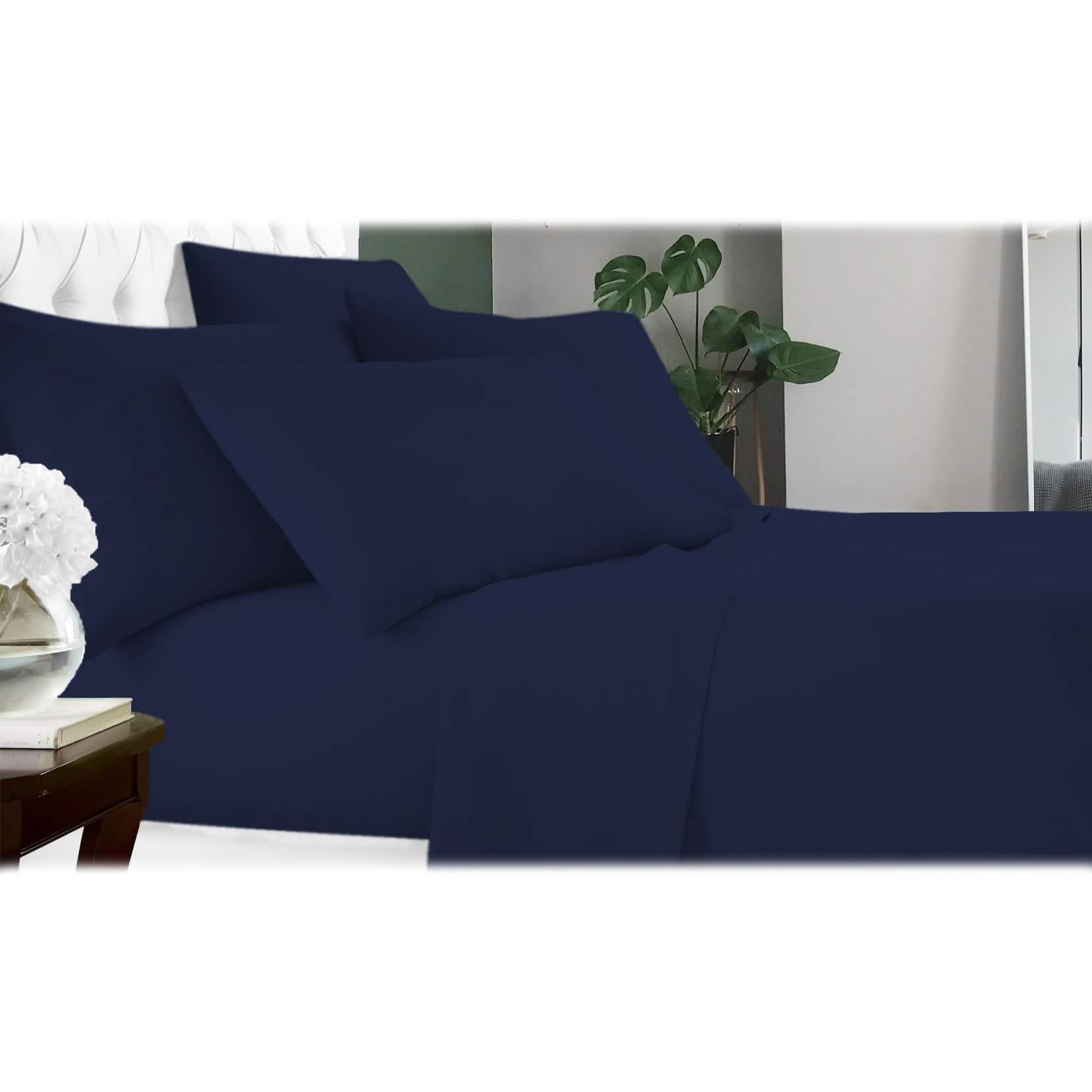 6-Piece Luxury Bamboo-Fiber Sheet Set | 60% Microfiber / 40% Bamboo | 17 Colors | Full, Queen, King