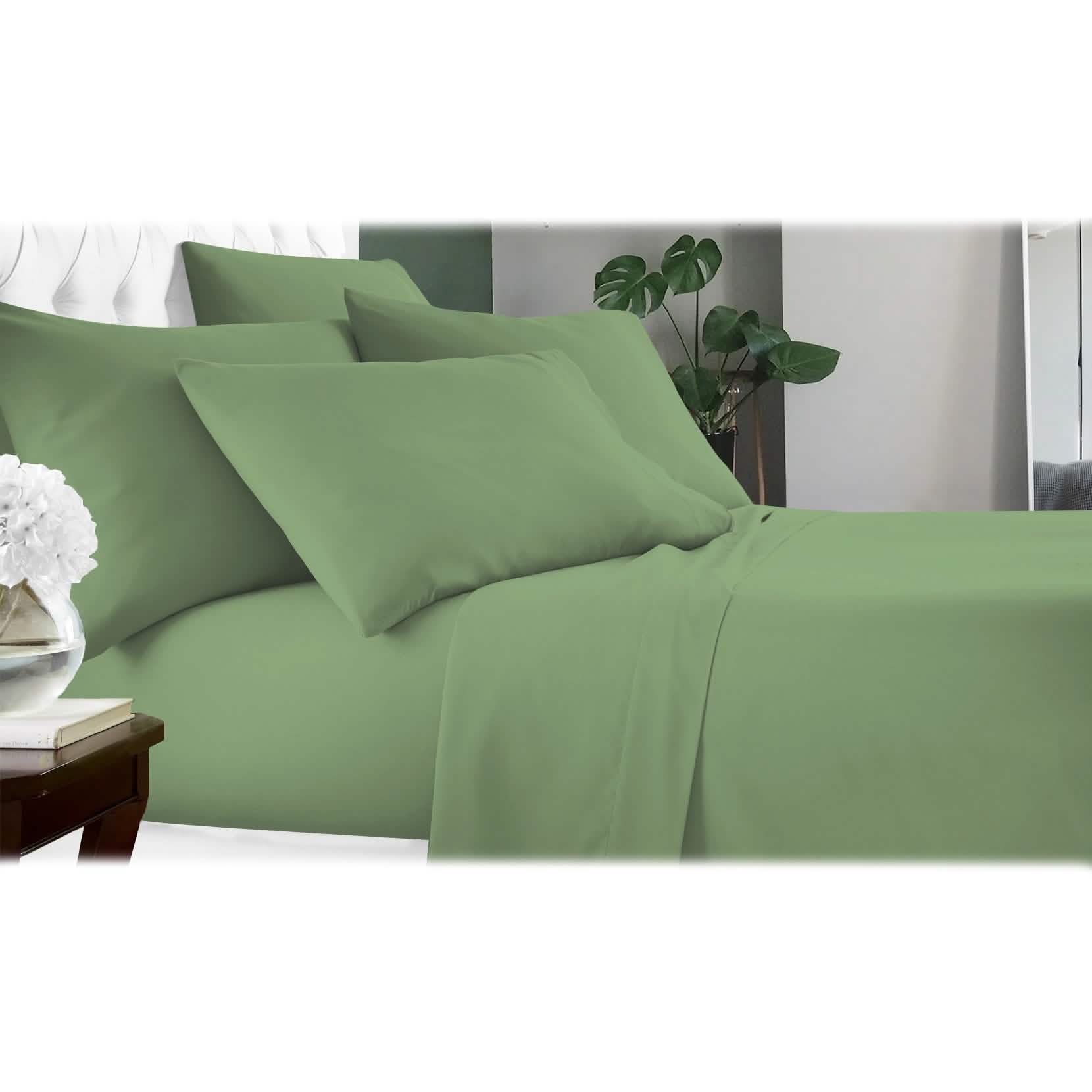 6-Piece Luxury Bamboo-Fiber Sheet Set | 60% Microfiber / 40% Bamboo | 17 Colors | Full, Queen, King