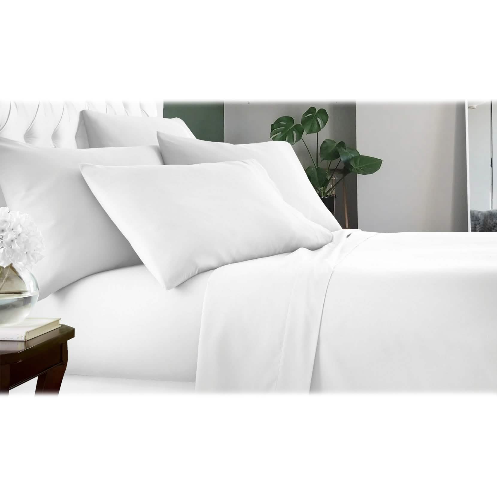6-Piece Luxury Bamboo-Fiber Sheet Set | 60% Microfiber / 40% Bamboo | 17 Colors | Full, Queen, King