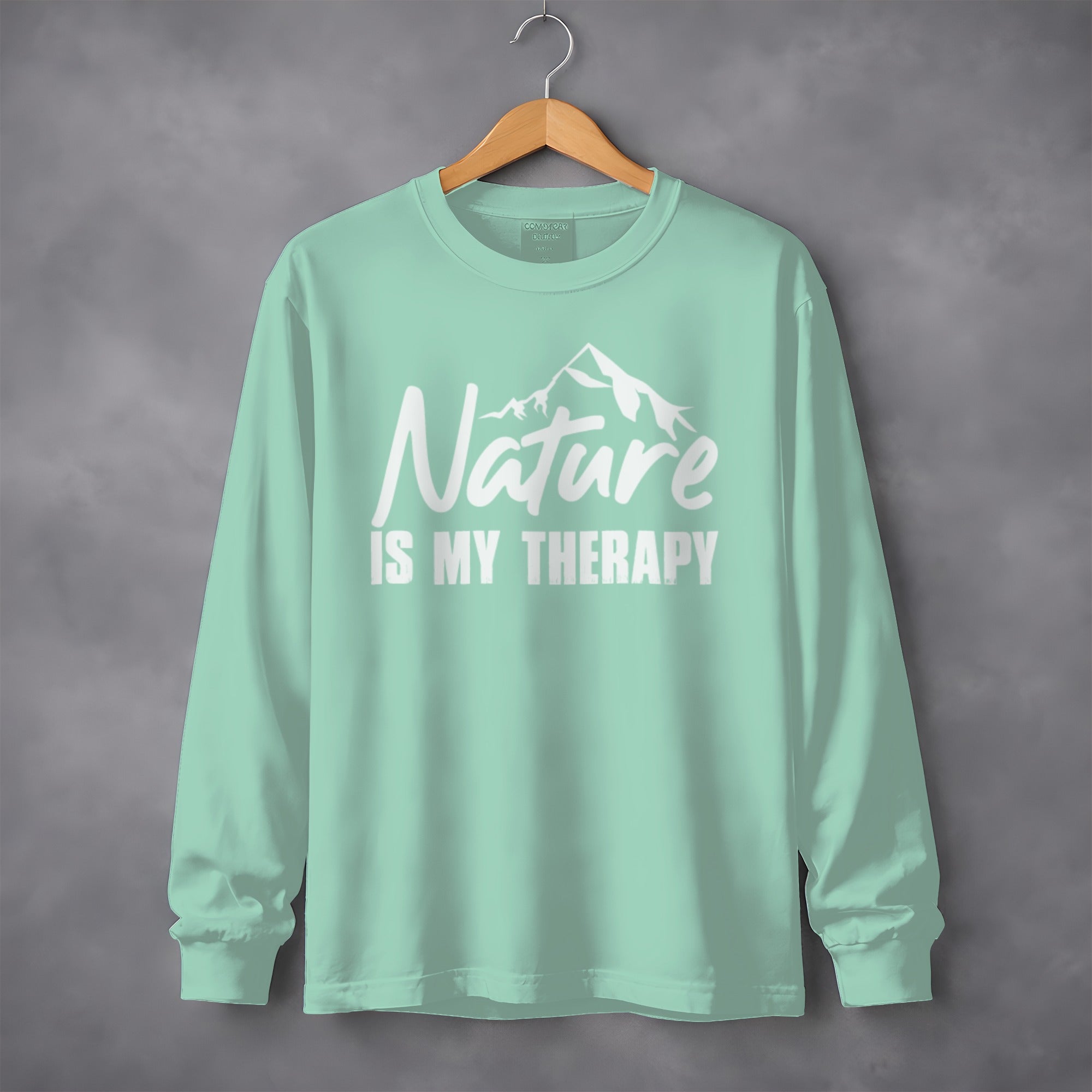 Nature Is My Therapy Mountain Graphic Sweatshirt