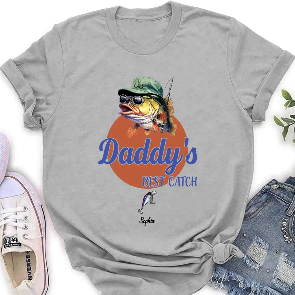 Daddy's Best Catch Fishing Lure T-Shirt – Unisex Gift for Fishing Lovers