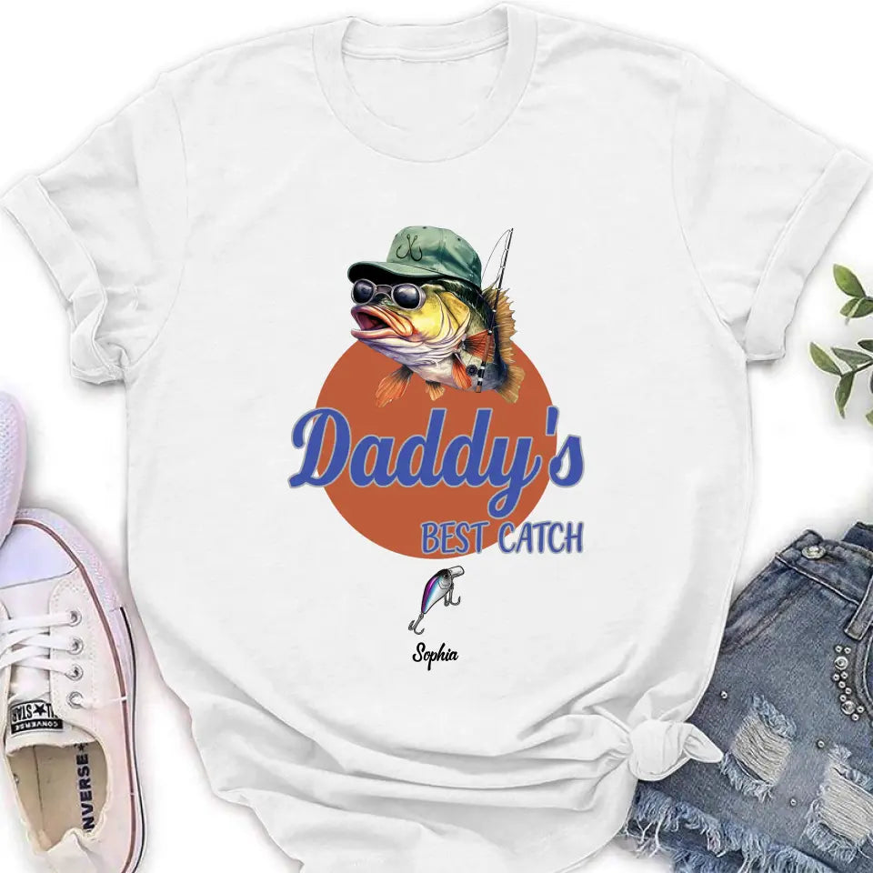 Daddy's Best Catch Fishing Lure T-Shirt – Unisex Gift for Fishing Lovers