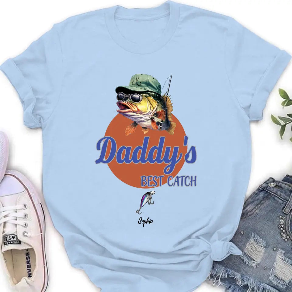 Daddy's Best Catch Fishing Lure T-Shirt – Unisex Gift for Fishing Lovers