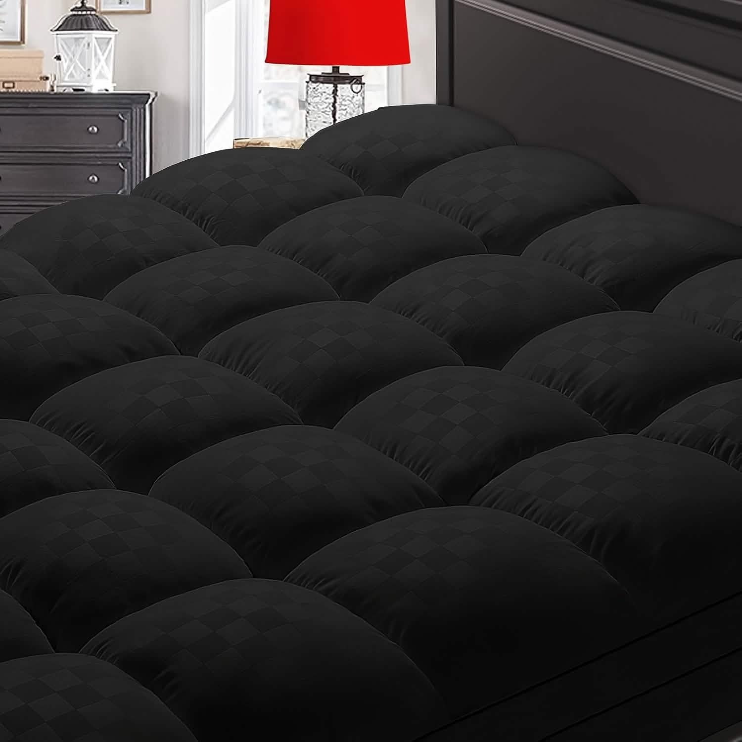 Extra Thick Mattress Topper — 1200GSM Cotton Fill, Cooling, 8–21" Deep Pockets | Twin–Cal King