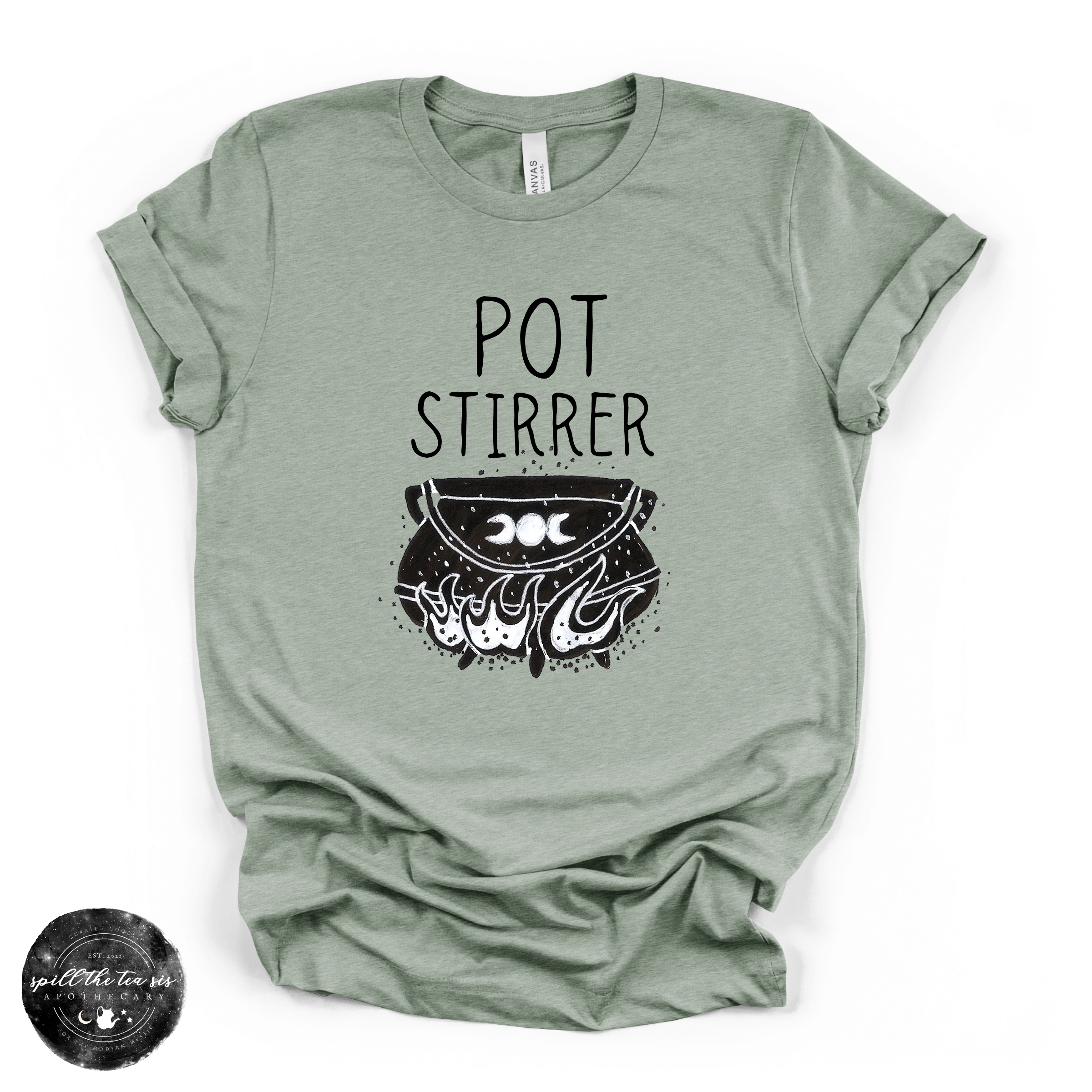 Pot Stirrer Tee | Funny Witchy Graphic T-Shirt
