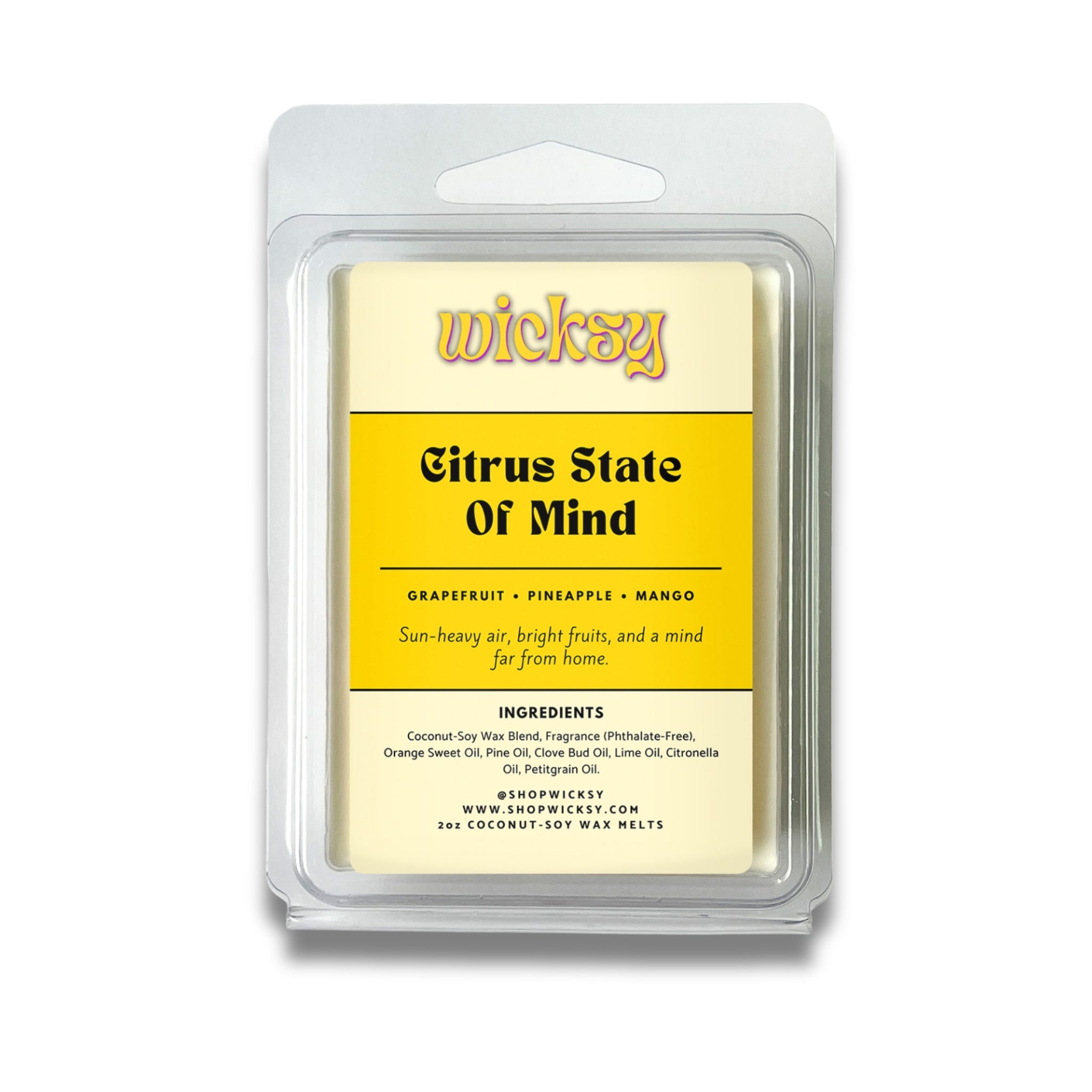 Wicksy 2oz Wax Melts | 60+ Scents | Flame-Free Coconut-Soy, Clean Fragrance