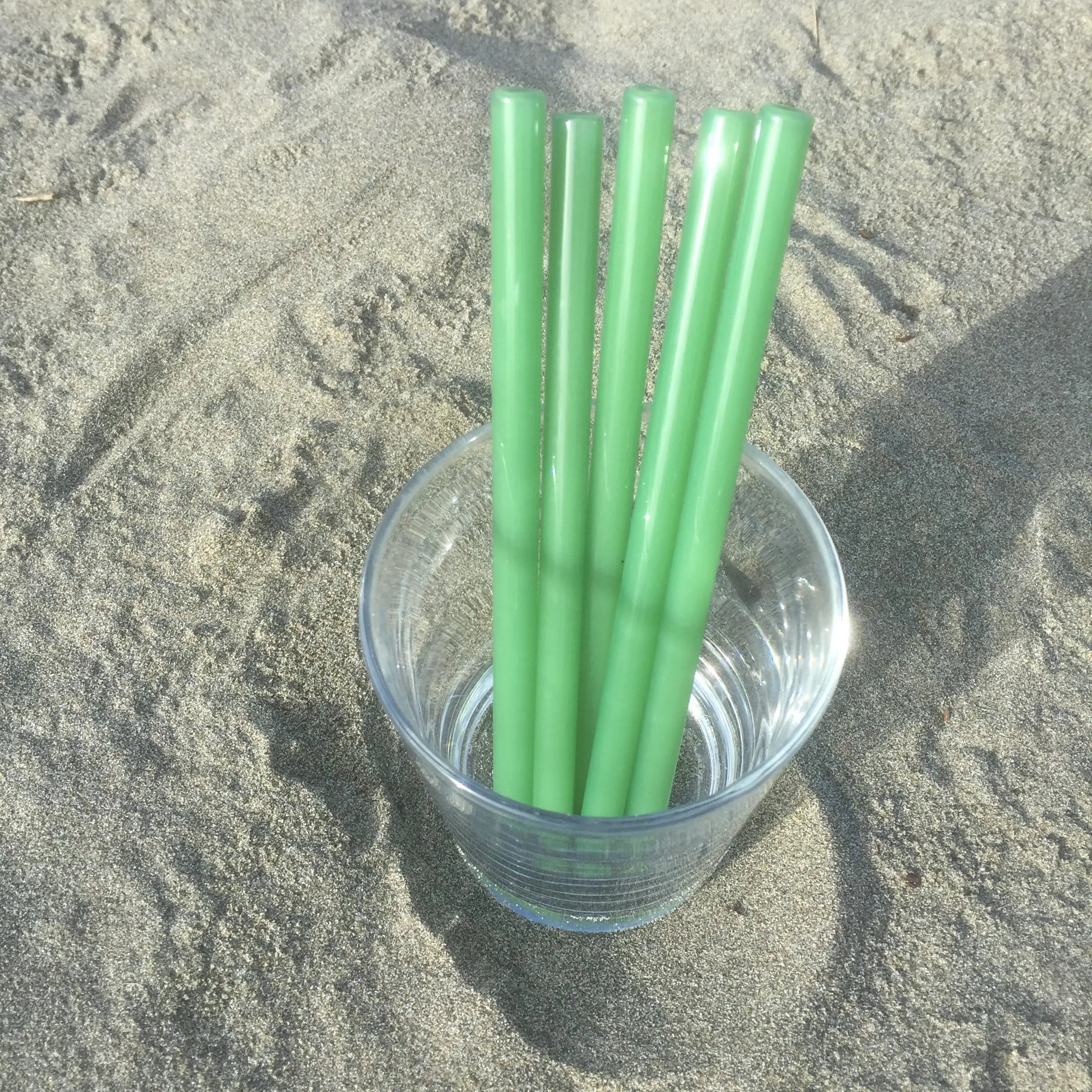 5er-Set wiederverwendbare Glasstrohhalme – Borosilikatglas mit hoher Schlagfestigkeit | Farben mixen und kombinieren