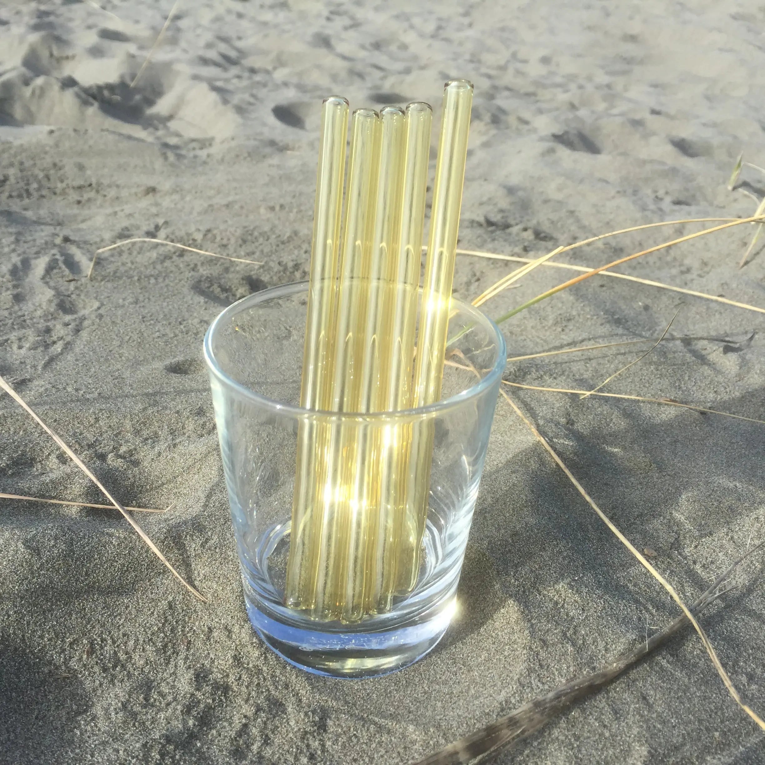 5er-Set wiederverwendbare Glasstrohhalme – Borosilikatglas mit hoher Schlagfestigkeit | Farben mixen und kombinieren