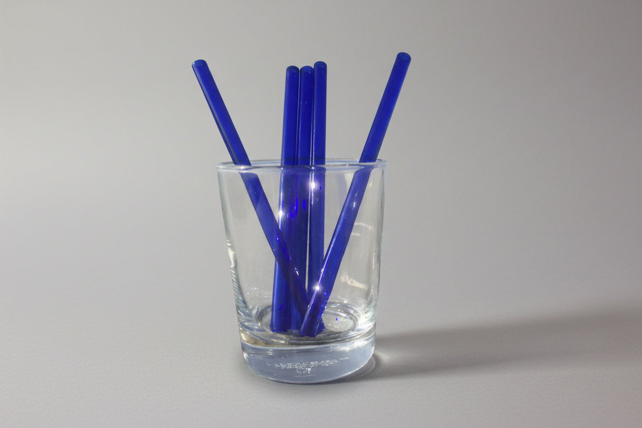 5er-Set wiederverwendbare Glasstrohhalme – Borosilikatglas mit hoher Schlagfestigkeit | Farben mixen und kombinieren