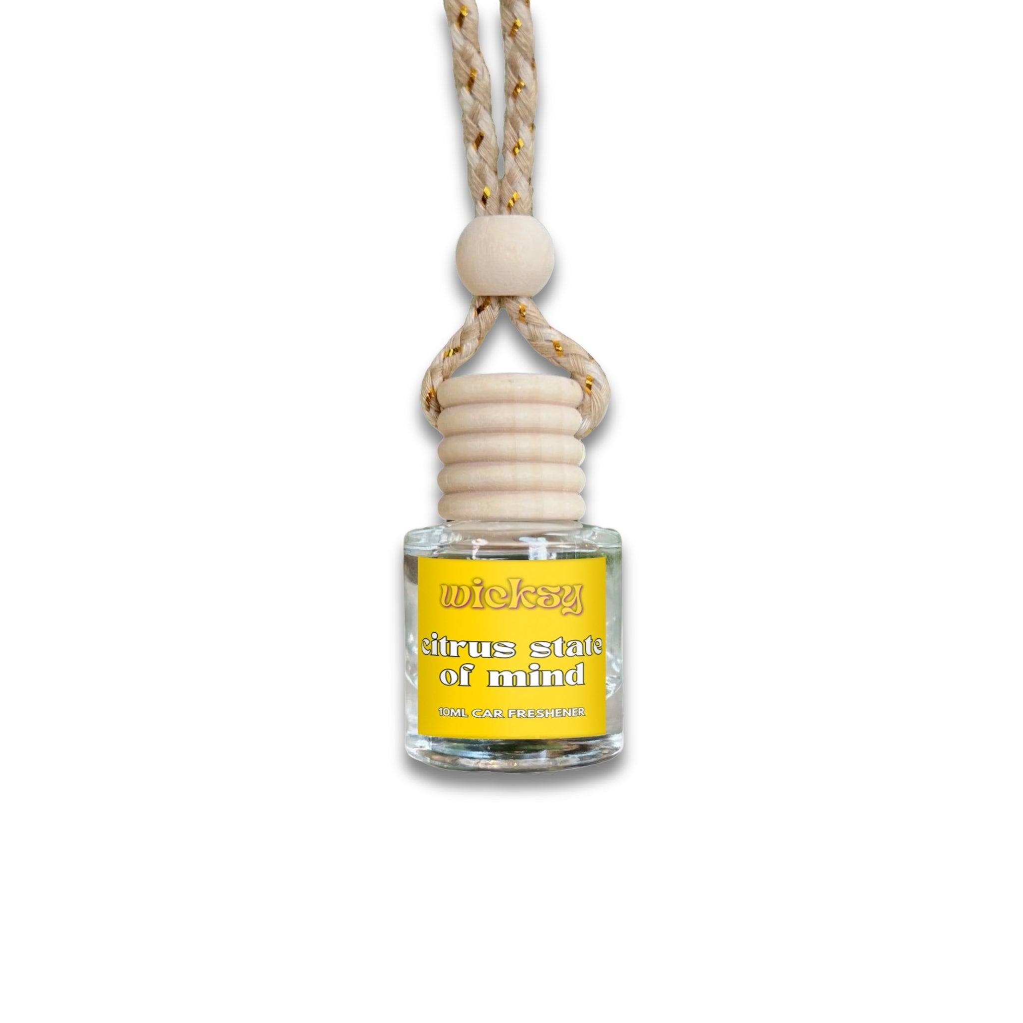 Wicksy 10ml Car Freshener | 60+ Scents | Refillable, Plant-Based, 3–4 Week Fragrance