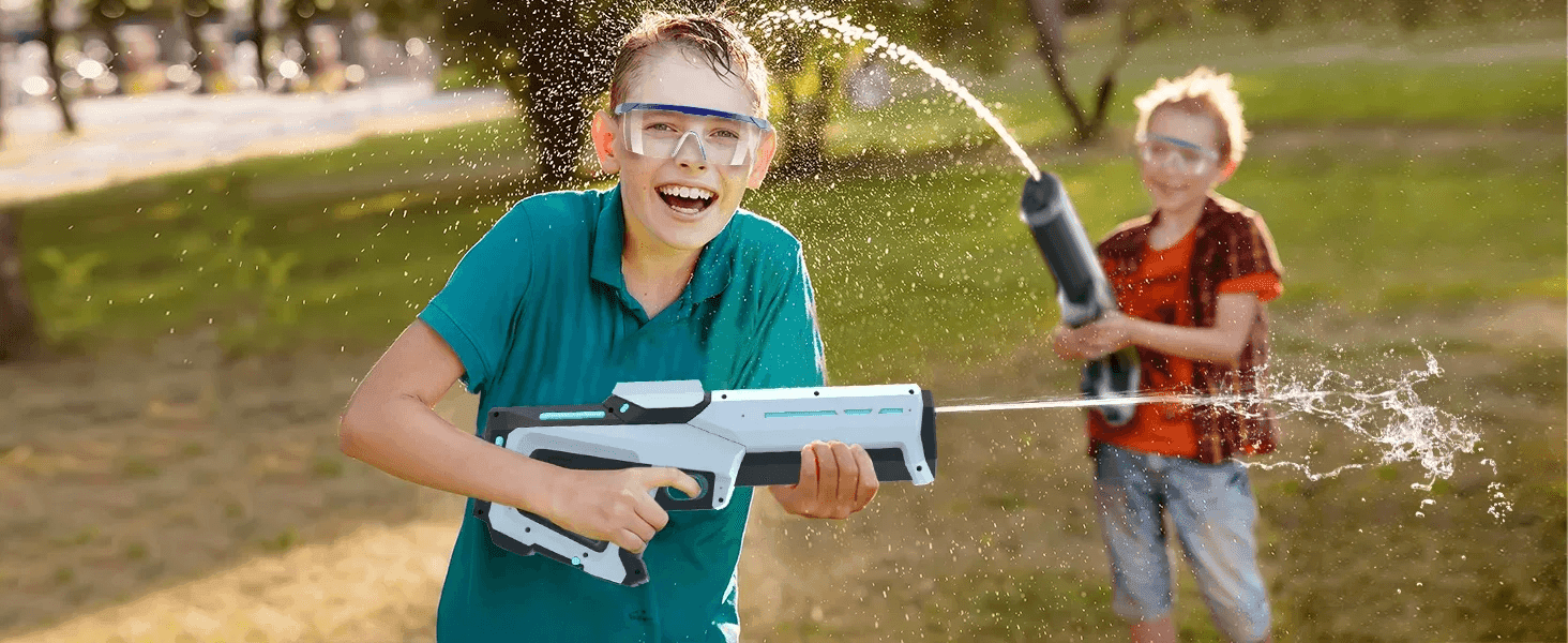 Electric Rechargeable Water Gun – High-Pressure Auto-Suction Blaster for Kids & Adults