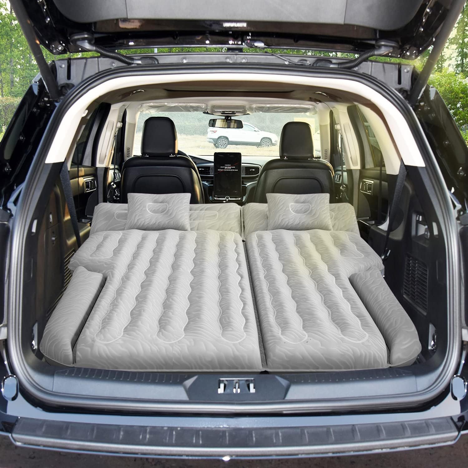 Umbrauto SUV Air Mattress — 6-Chamber, 300 lb Capacity, Electric Pump & Pillows Included | 5.4–6.07ft