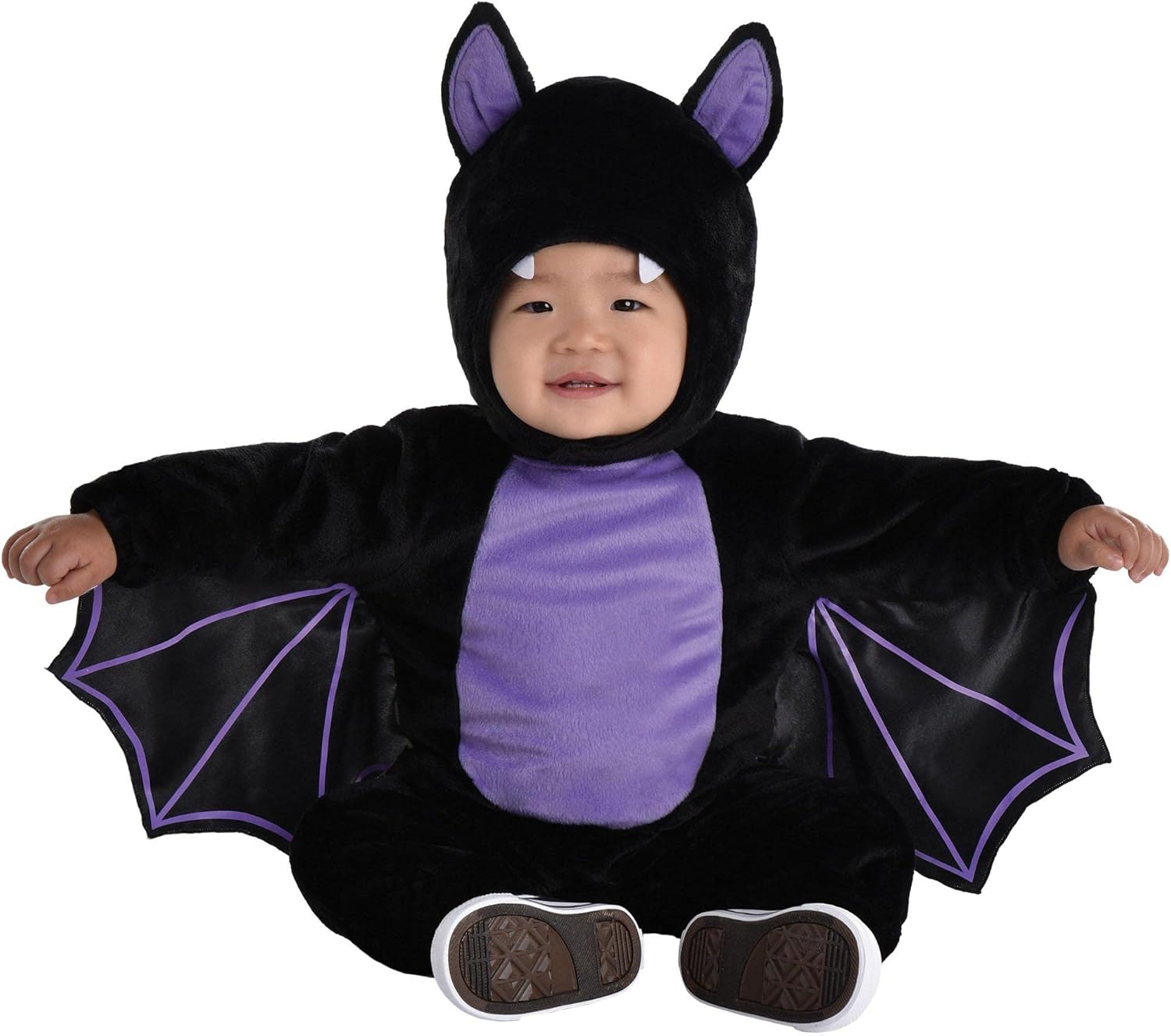 Baby Bat Halloween Costume | Classic Black & Purple Infant Costume Set