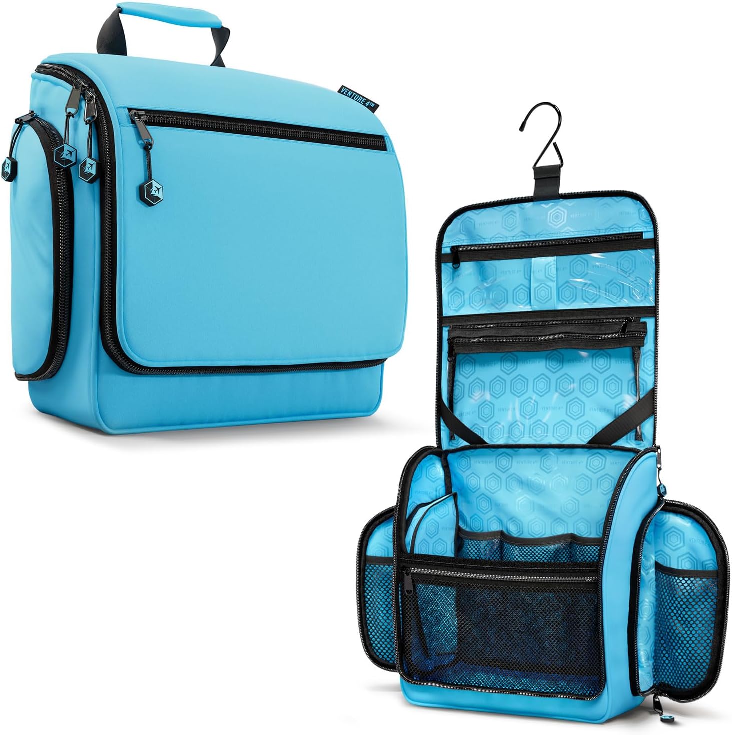 Unisex Hanging Toiletry Bag – Water-Resistant, TSA Bag & Swivel Hook