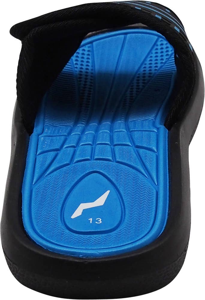 Norty Boys' Slide Sandals – Adjustable Strap Shower & Pool Sandals for Kids (#40345)