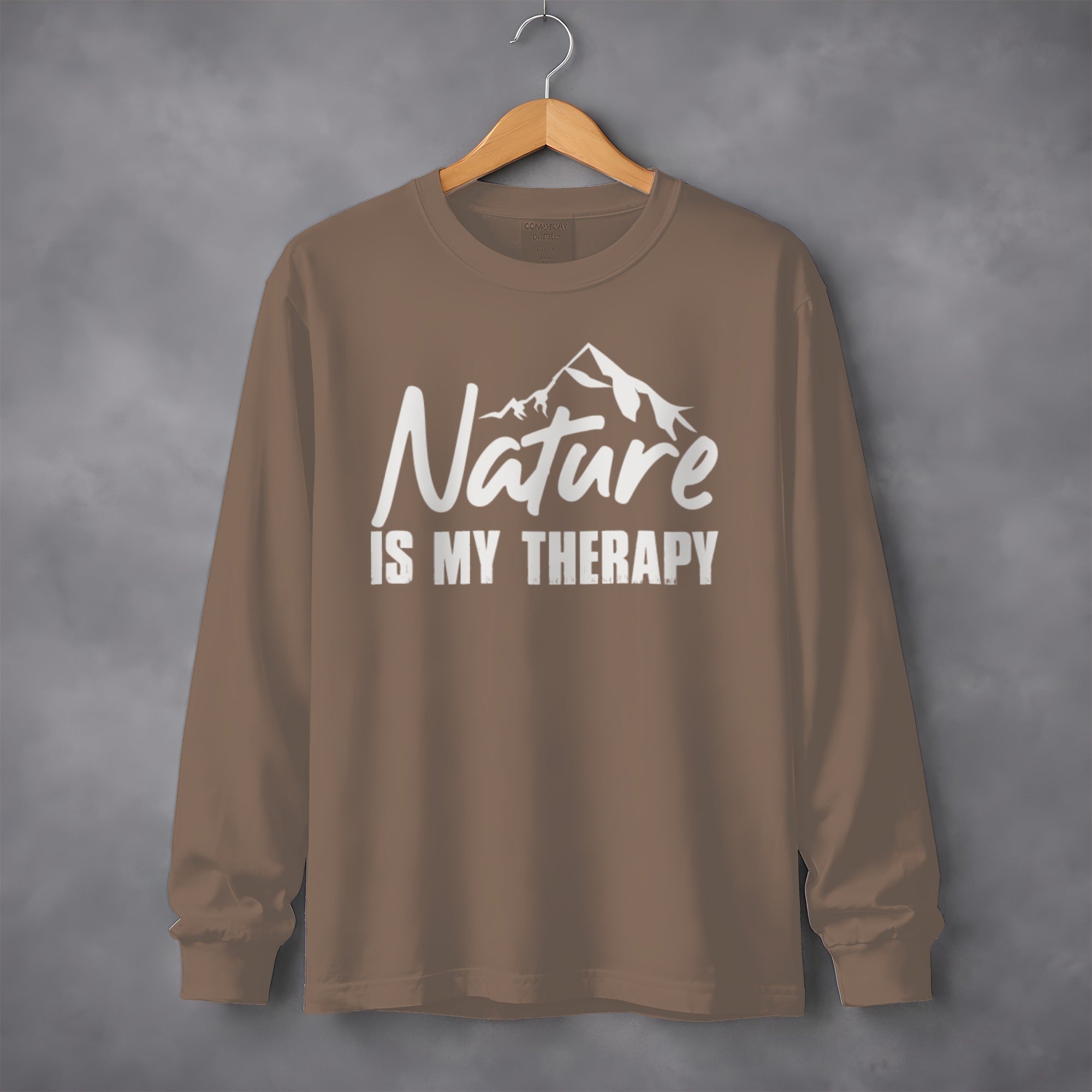 Nature Is My Therapy Mountain Graphic Sweatshirt
