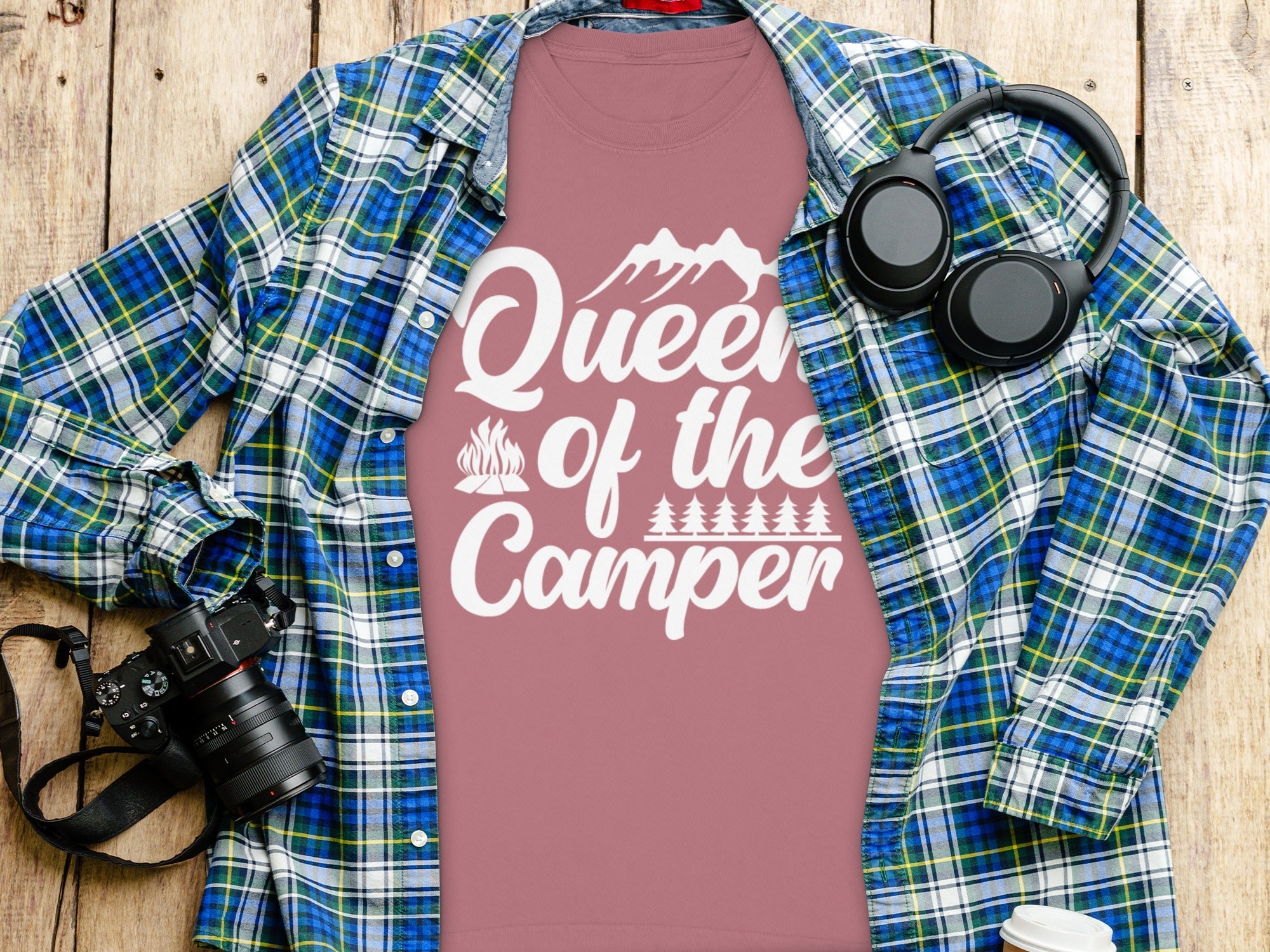 Queen of the Camper Funny Camping Long Sleeve T-Shirt