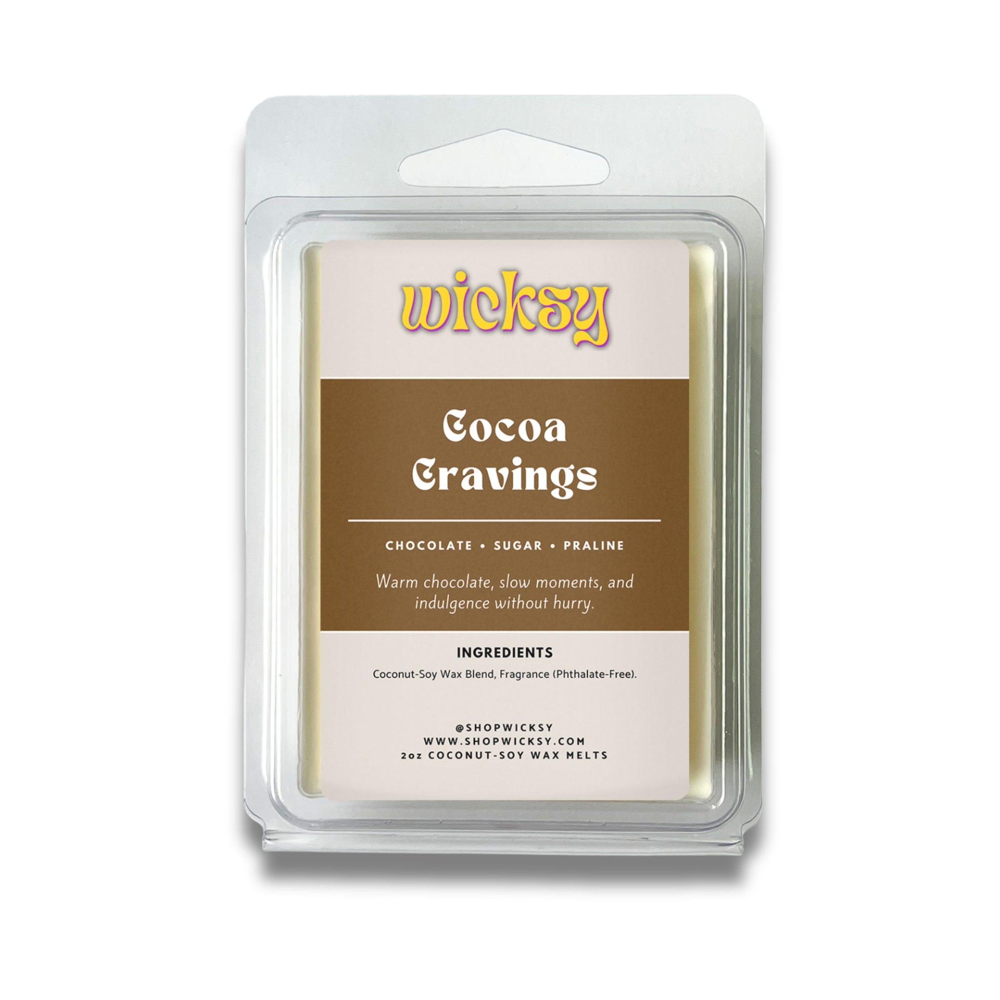Wicksy 2oz Wax Melts | 60+ Scents | Flame-Free Coconut-Soy, Clean Fragrance